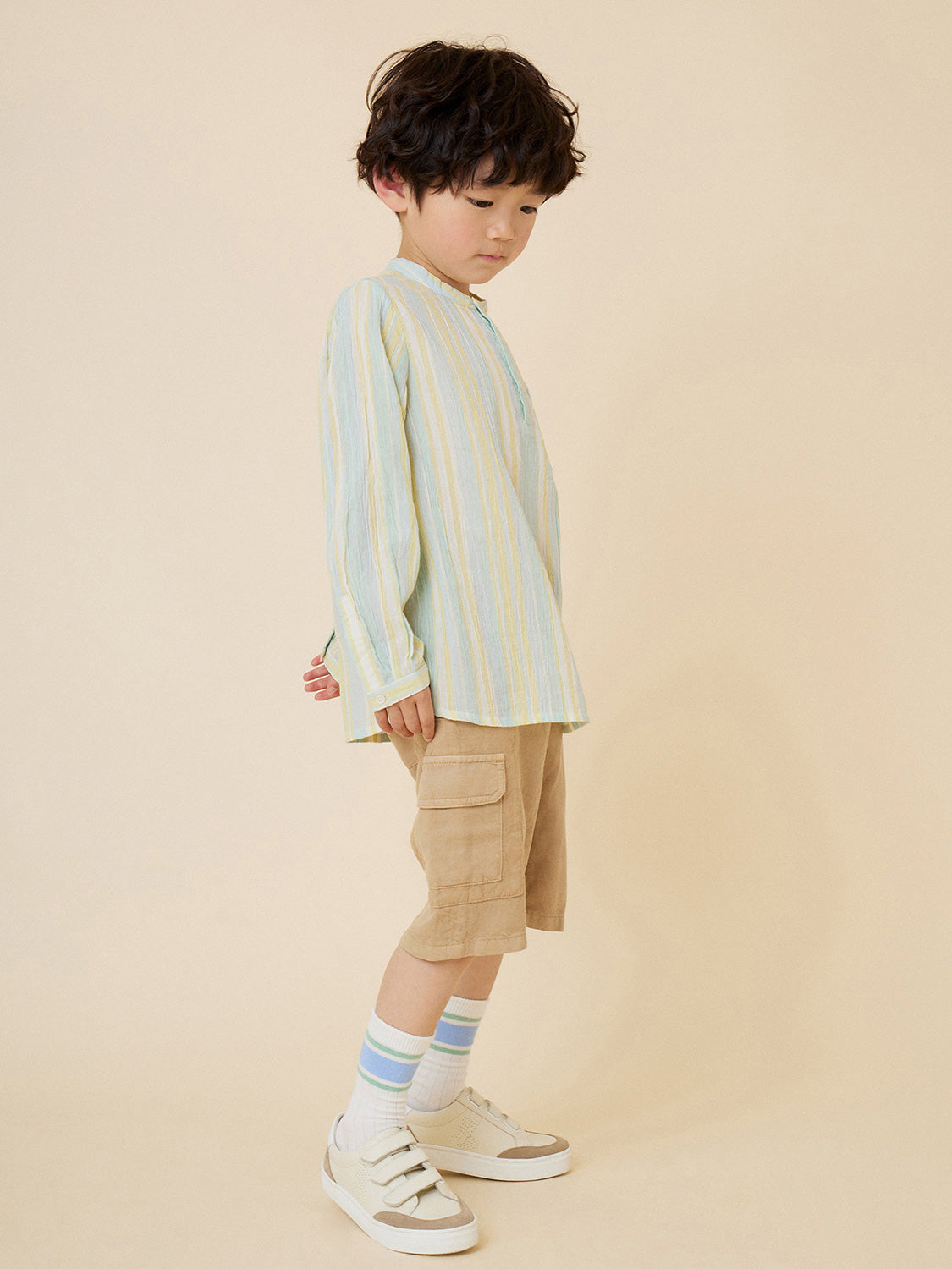 Bonpoint Kids shirt Artiste Mint Green in Mint Green 6905729813-3.jpg | NICKIS.com