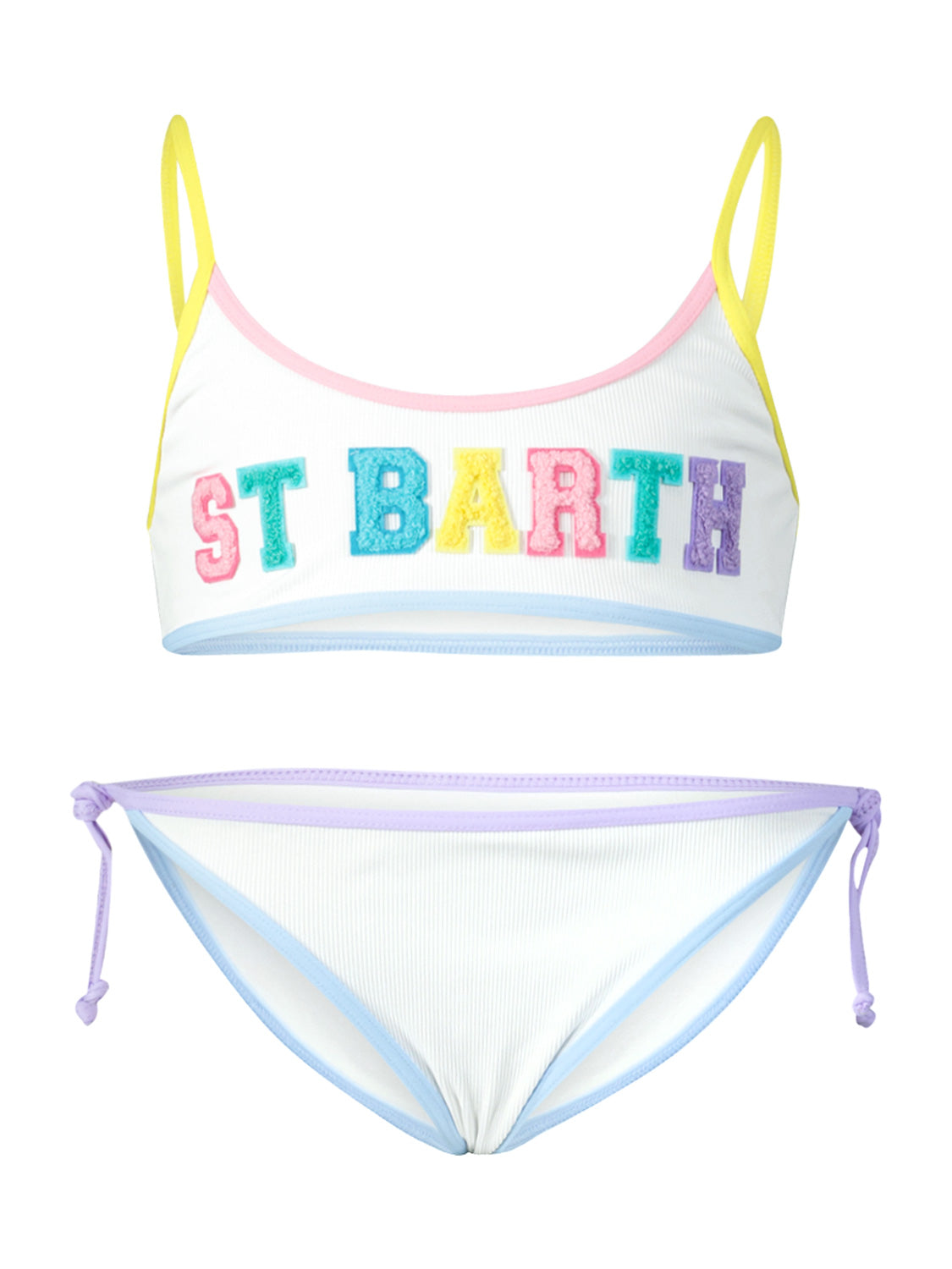 MC2 Saint Barth Kids bikini Jaiden String White in White 6905773389-1.jpg | NICKIS.com