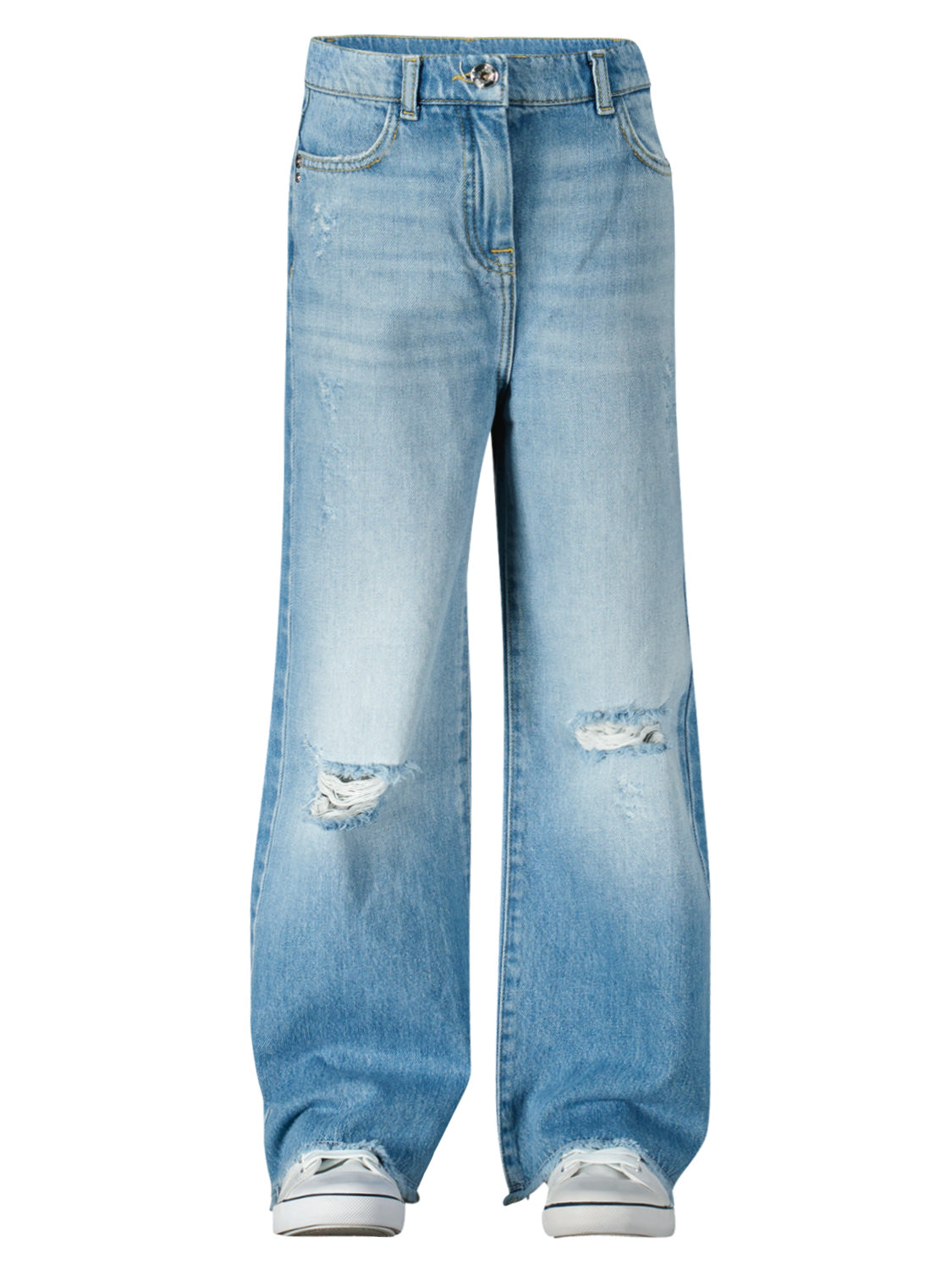 PATRIZIA PEPE GIRL Kids jeans Blue in Blue 6905819555-4.jpg | NICKIS.com