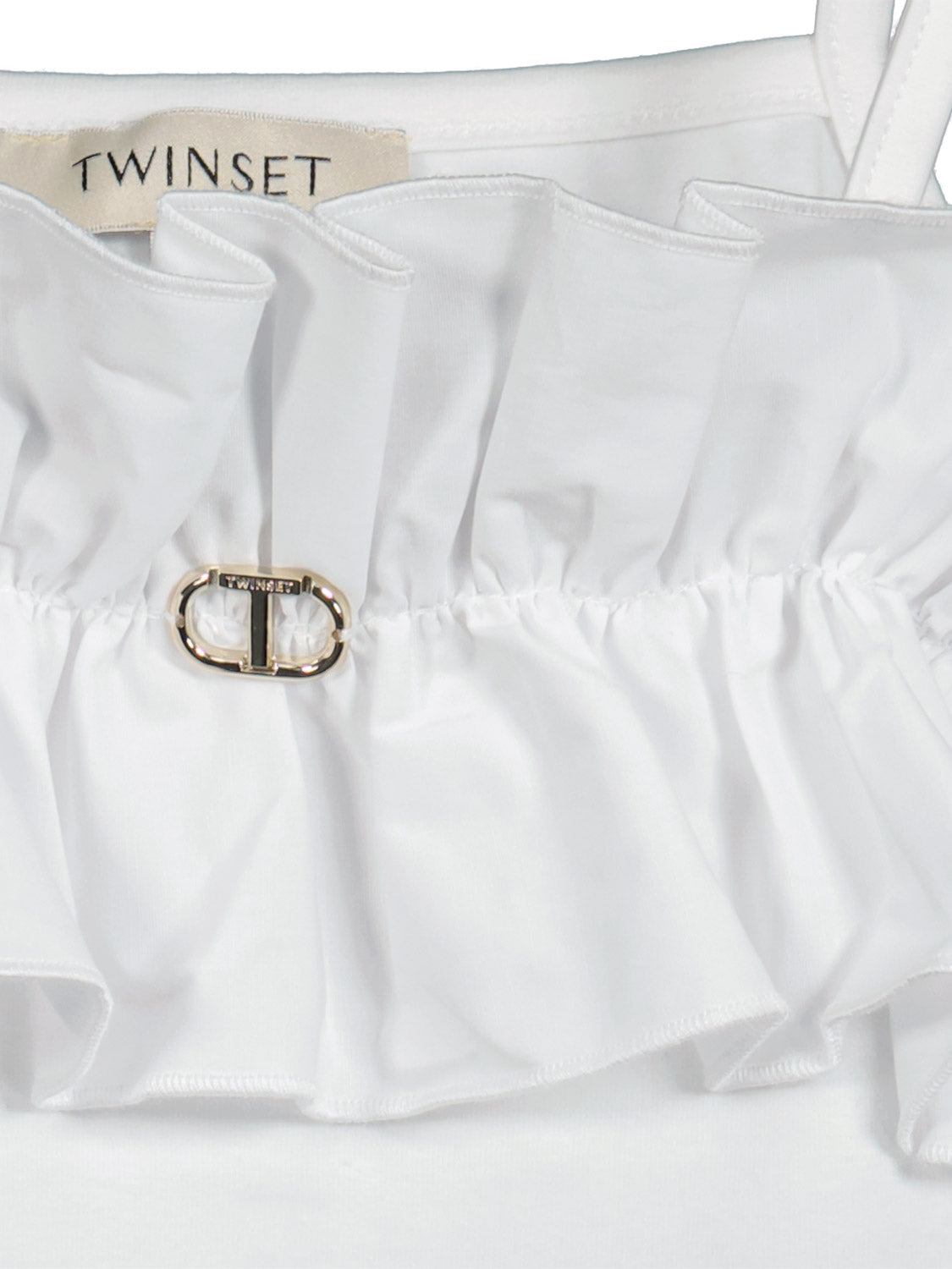 TWINSET Kids top White in White 6905830915-5.jpg | NICKIS.com