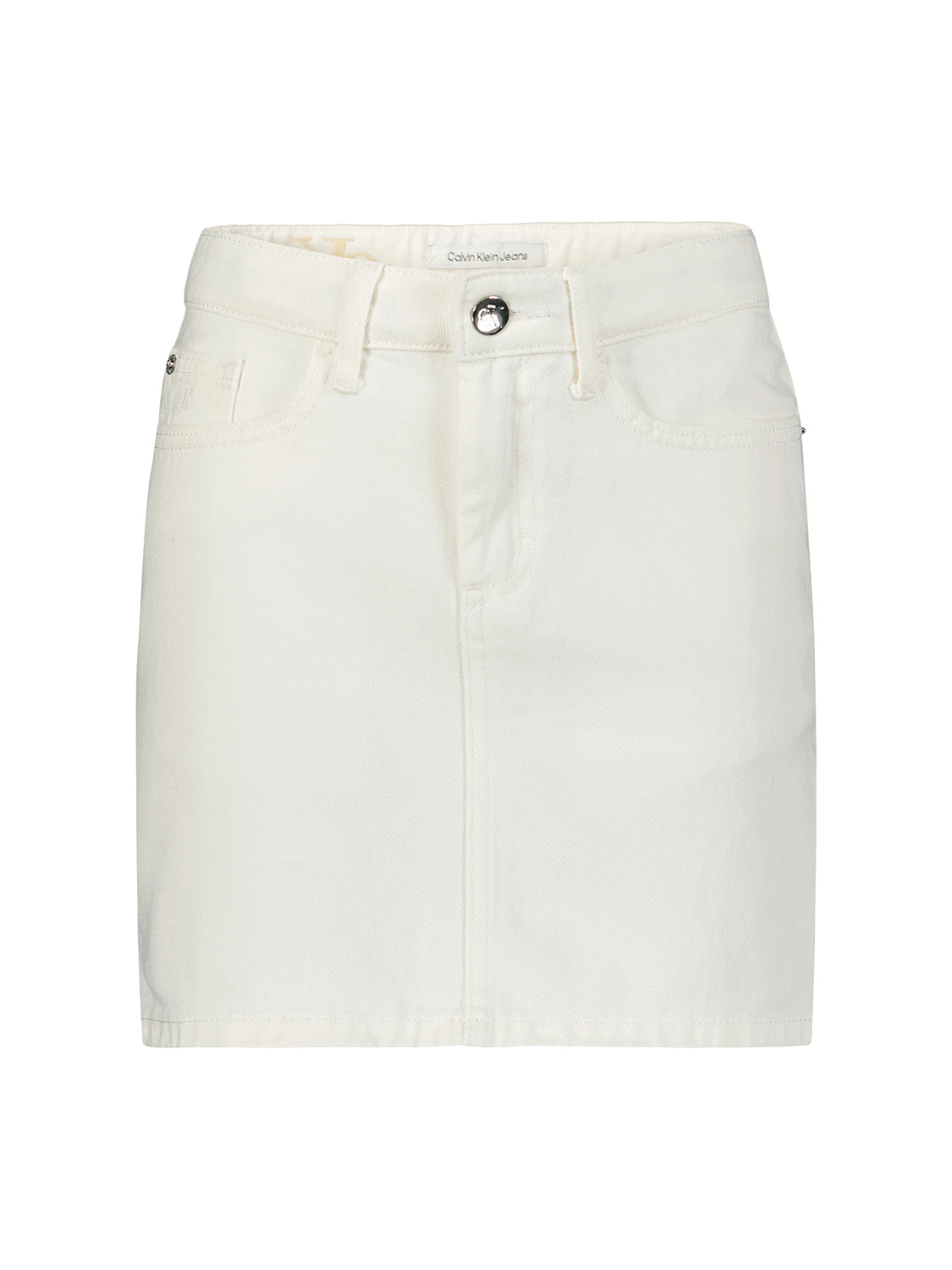 Calvin Klein Kids skirt White Button Denim White in White 6905849427-1.jpg | NICKIS.com