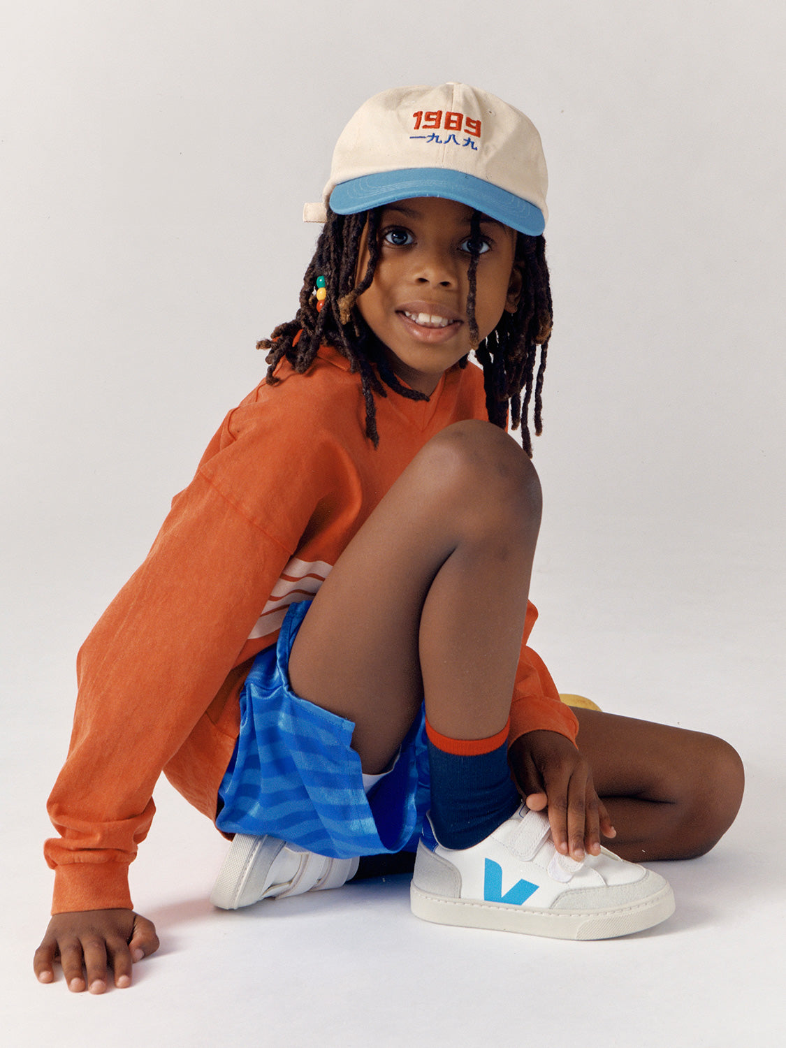 Veja Kids sneakers Small V-12 White in White 6906037601-8.jpg | NICKIS.com