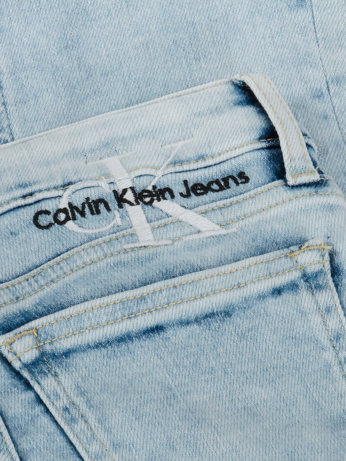 Calvin Klein Kids jeans Flare Optic Blue in Blue 6906075606-7.jpg | NICKIS.com