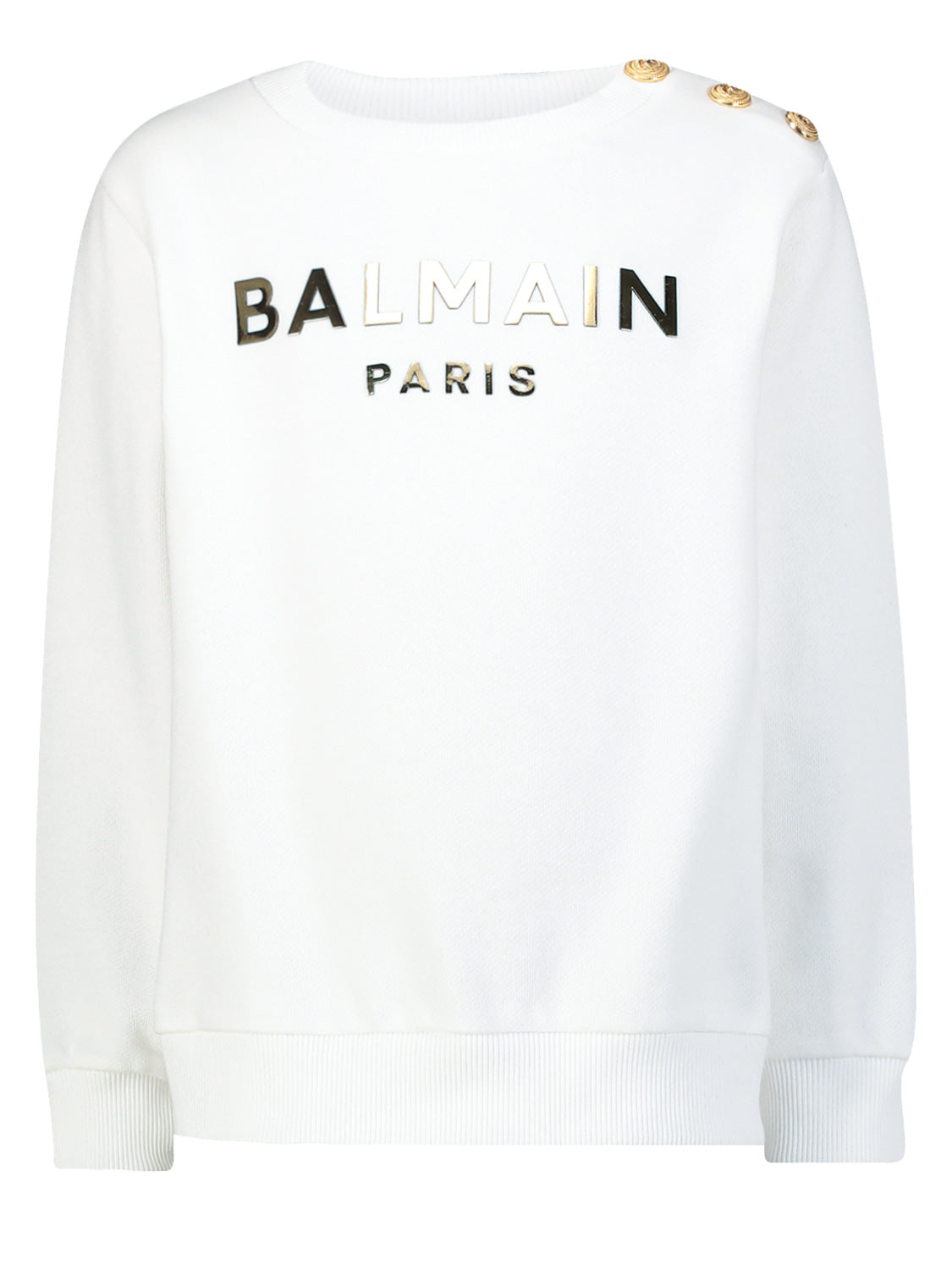 Balmain Kids Sweatshirt White in White 6906106865-1.jpg | NICKIS.com