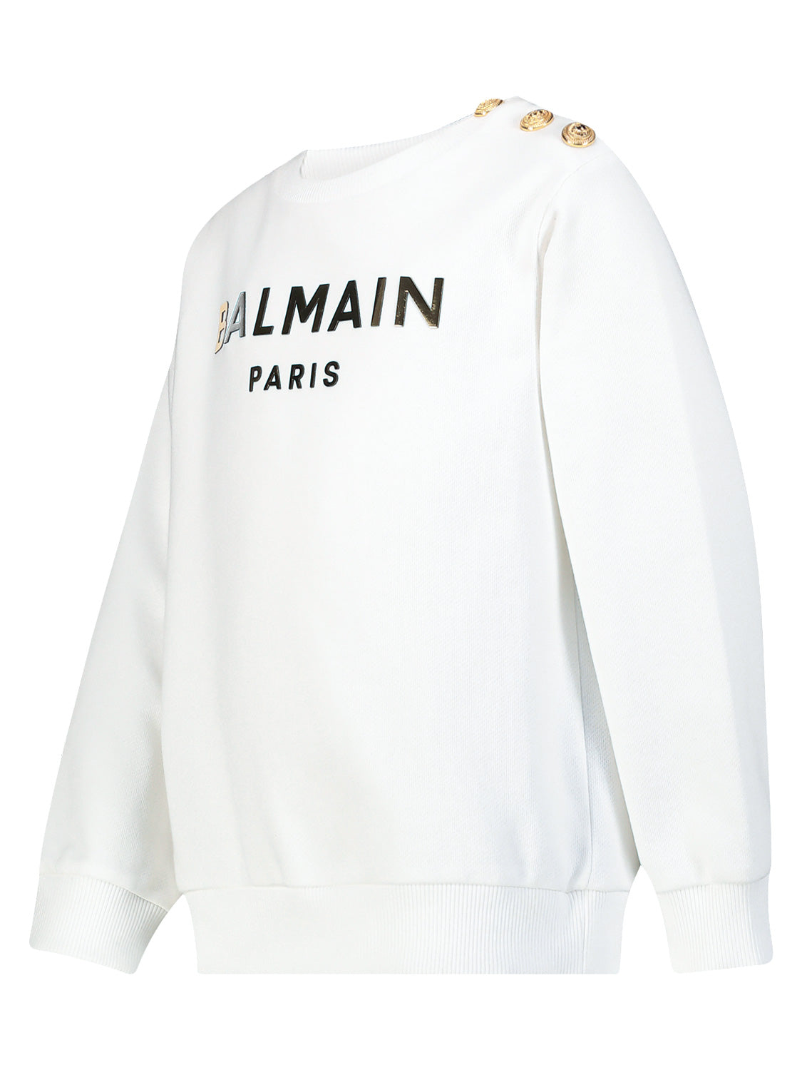 Balmain Kids Sweatshirt White in White 6906106865-4.jpg | NICKIS.com