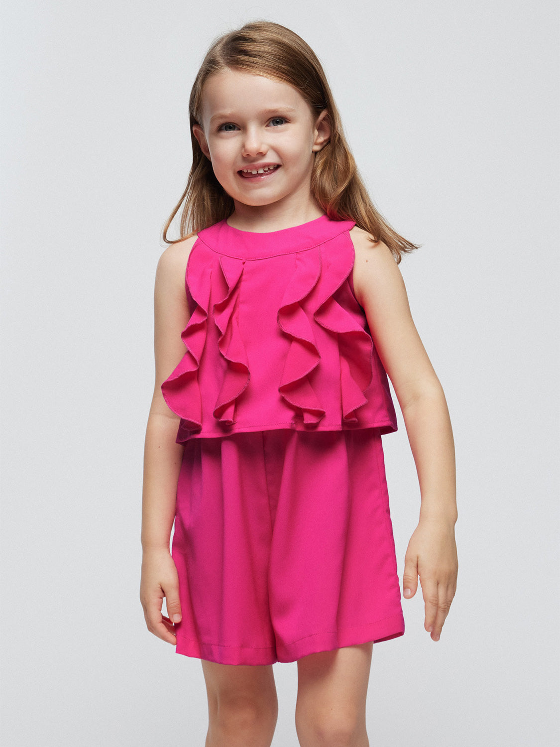 Mayoral Kids overall Fuchsia in Fuchsia 6906112963-2.jpg | NICKIS.com