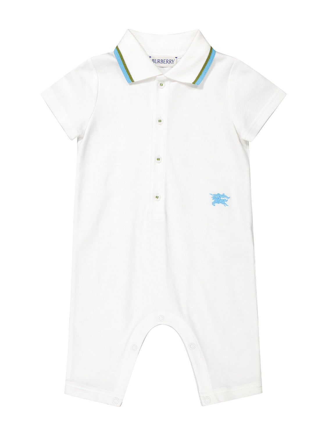 Burberry Kids babygrow Tim White in White 6906150853-1.jpg | NICKIS.com