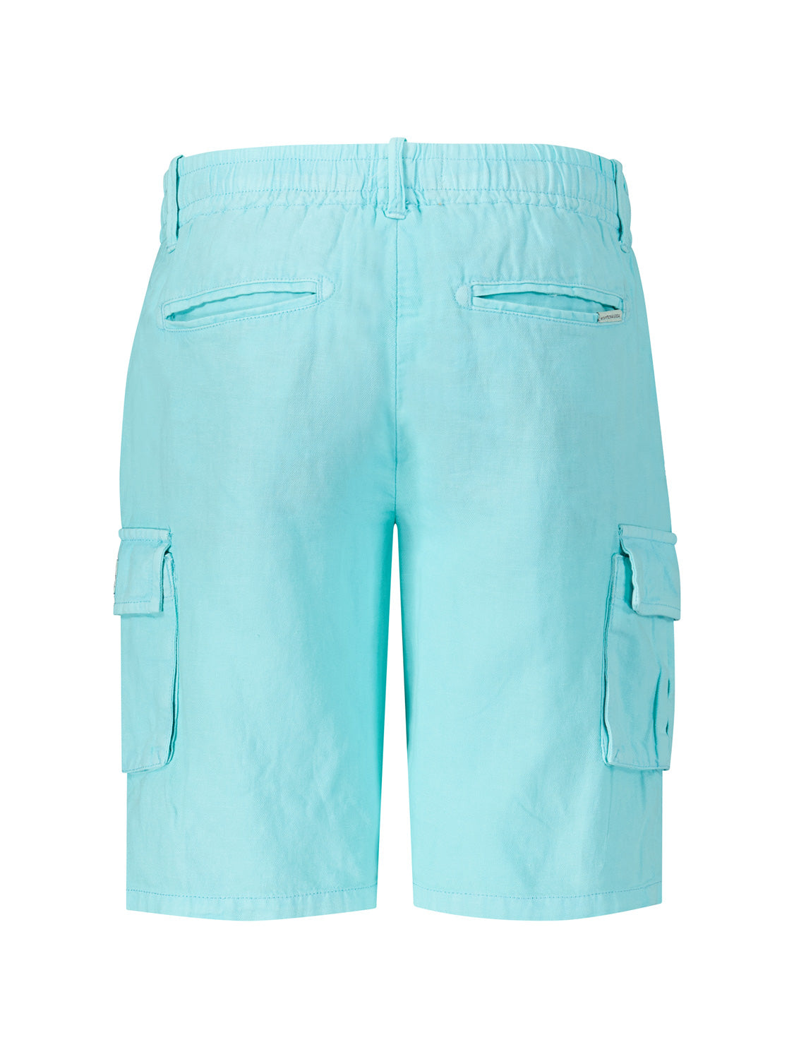 Scotch & Soda Kids Shorts Longer-length - Garment-dyed cotton linen cargo Blue in Blue 6906162012-5.jpg | NICKIS.com