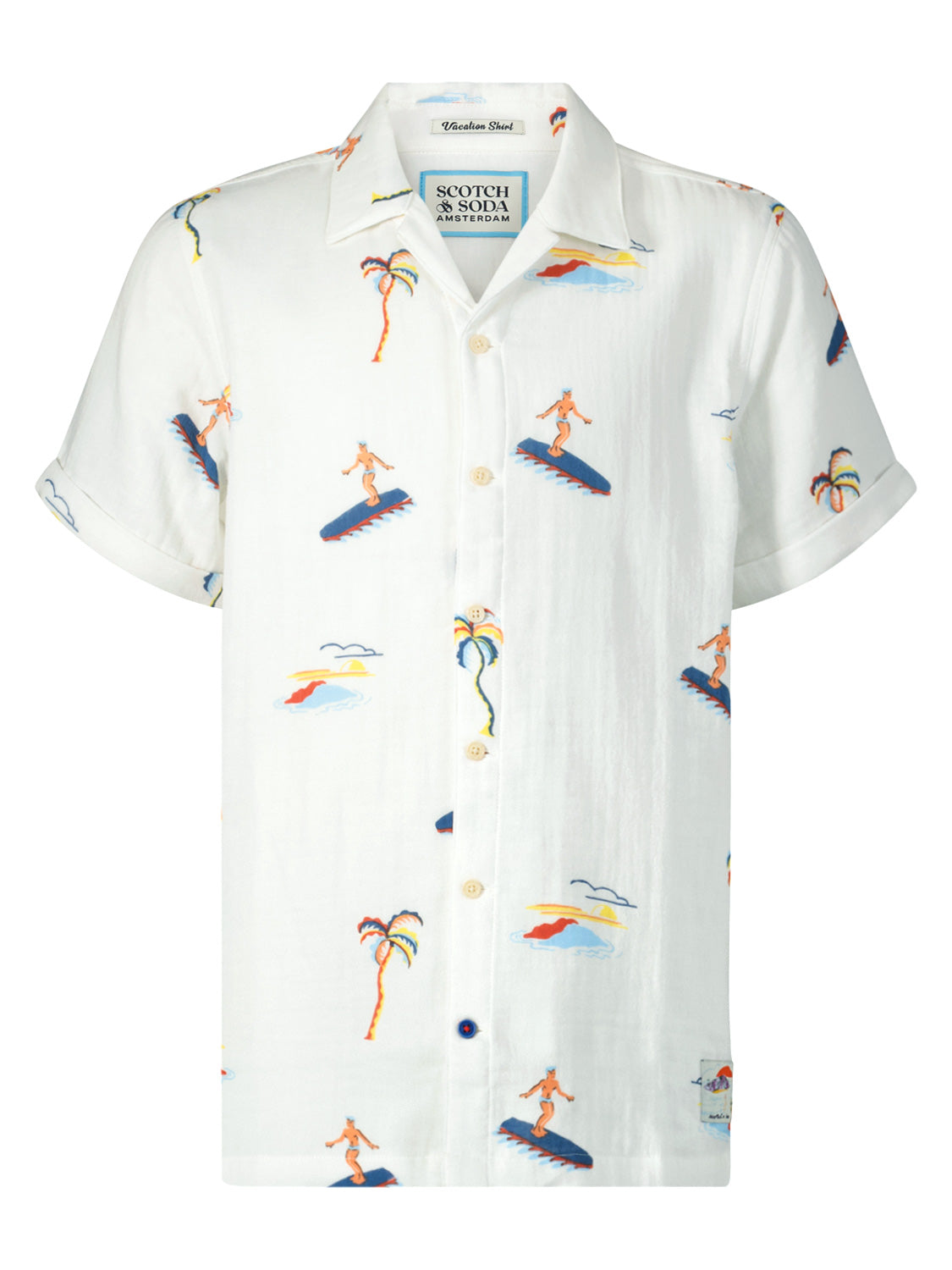 Scotch & Soda Kids shirt White in White 6906238698-1.jpg | NICKIS.com