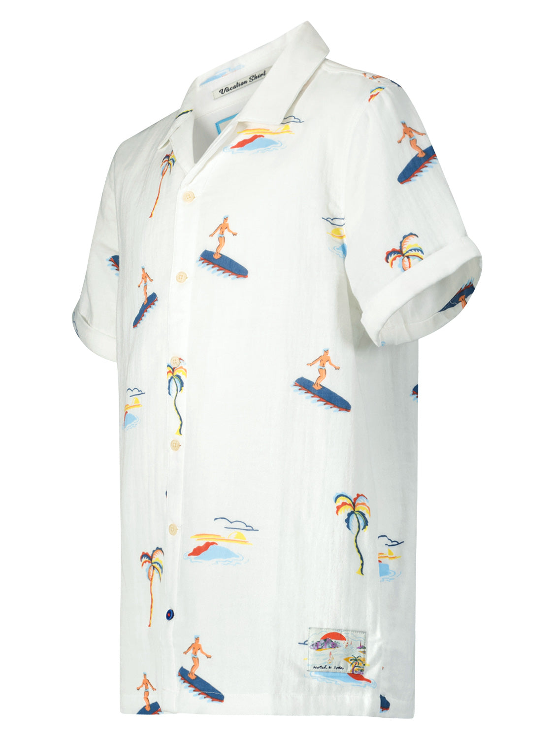 Scotch & Soda Kids shirt White in White 6906238698-4.jpg | NICKIS.com