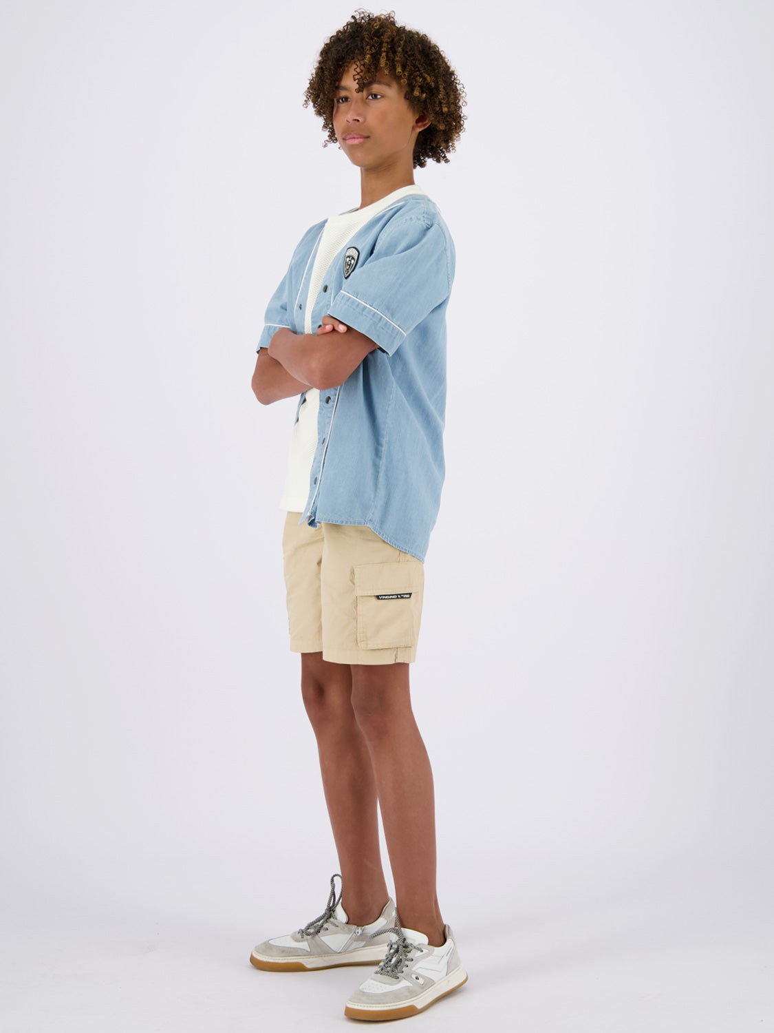 Vingino Kids Shorts Raslo Beige in Beige 6906270420-8.jpg | NICKIS.com