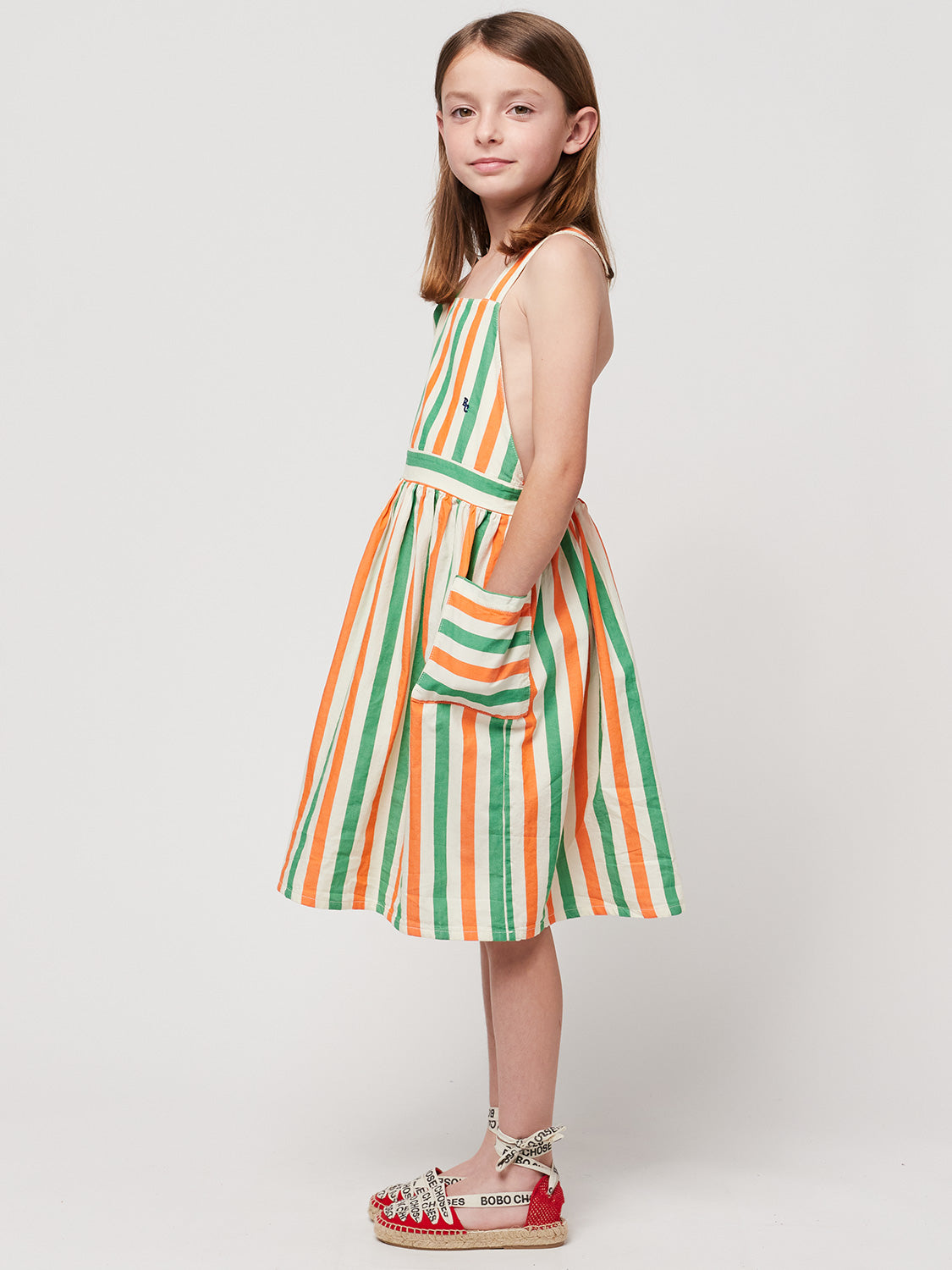 Bobo Choses Kids dress Vertical Stripes  in  6906311837-8.jpg | NICKIS.com