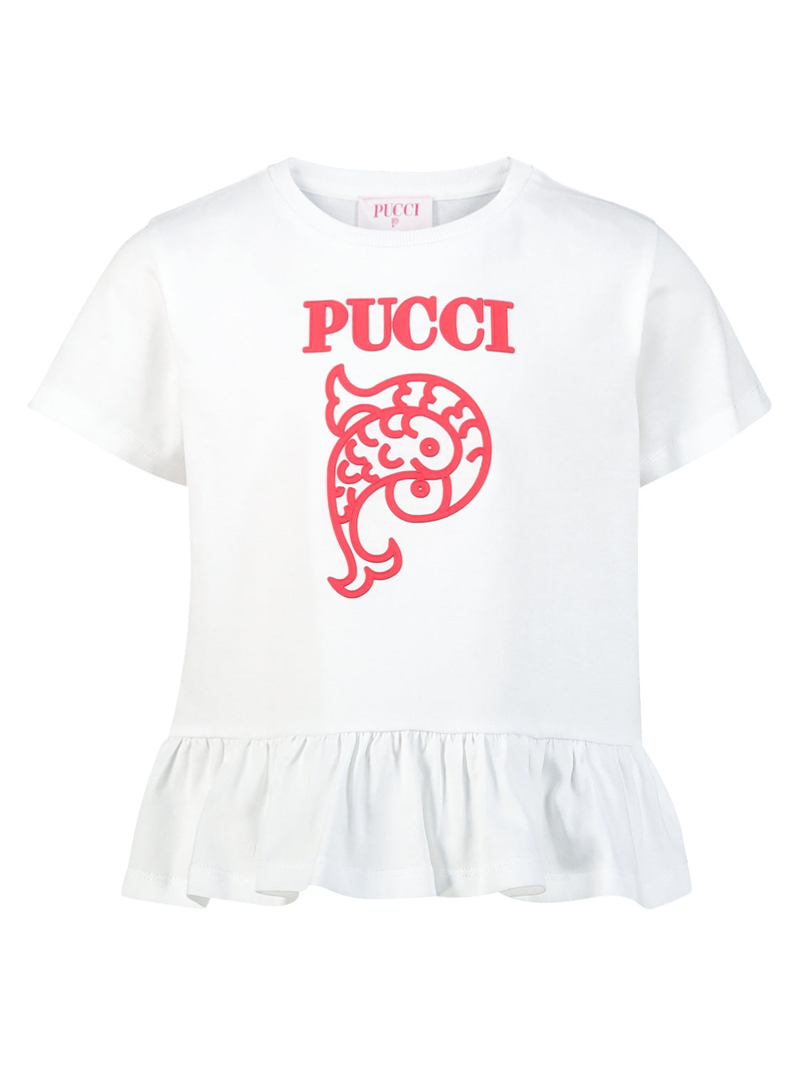 Emilio Pucci Kids t-shirt White in White 6906505271-1.jpg | NICKIS.com