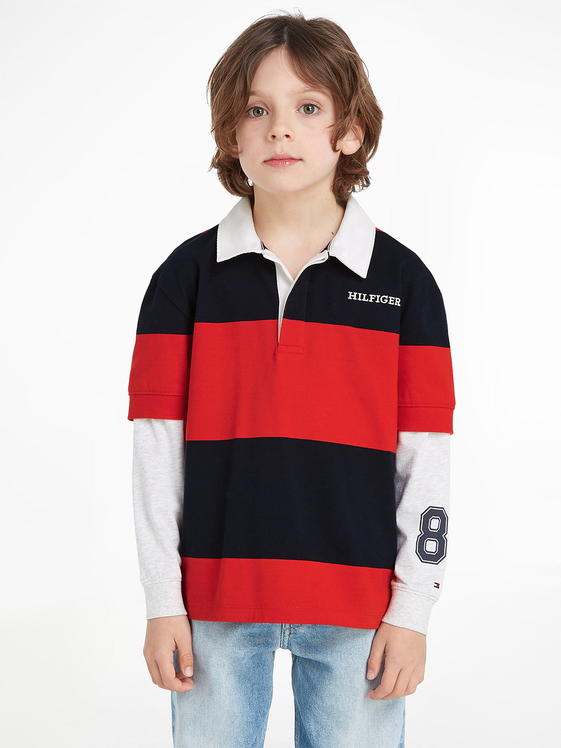 Red tommy polo online