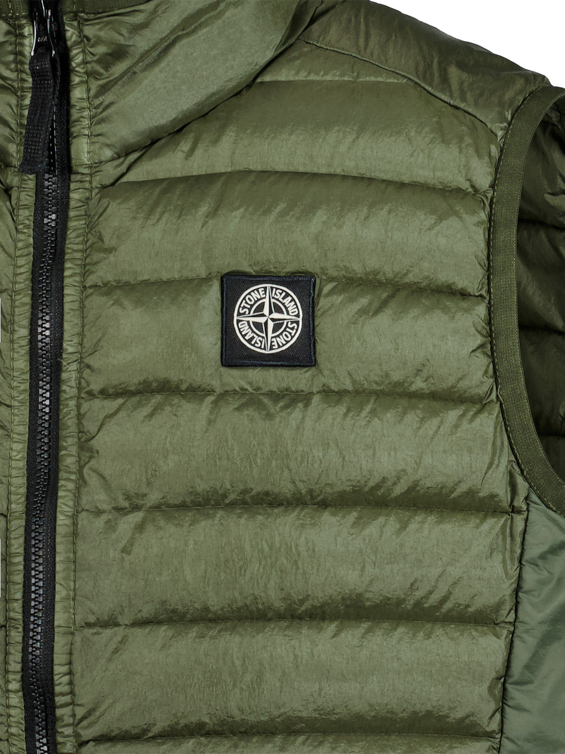 STONE ISLAND JUNIOR Kids vest Olive Green in Olive Green 6906569453-6.jpg | NICKIS.com