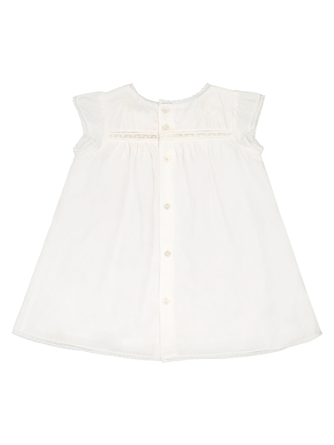 Bonpoint Kids dress Angeli White in White 6906640152-5.jpg | NICKIS.com