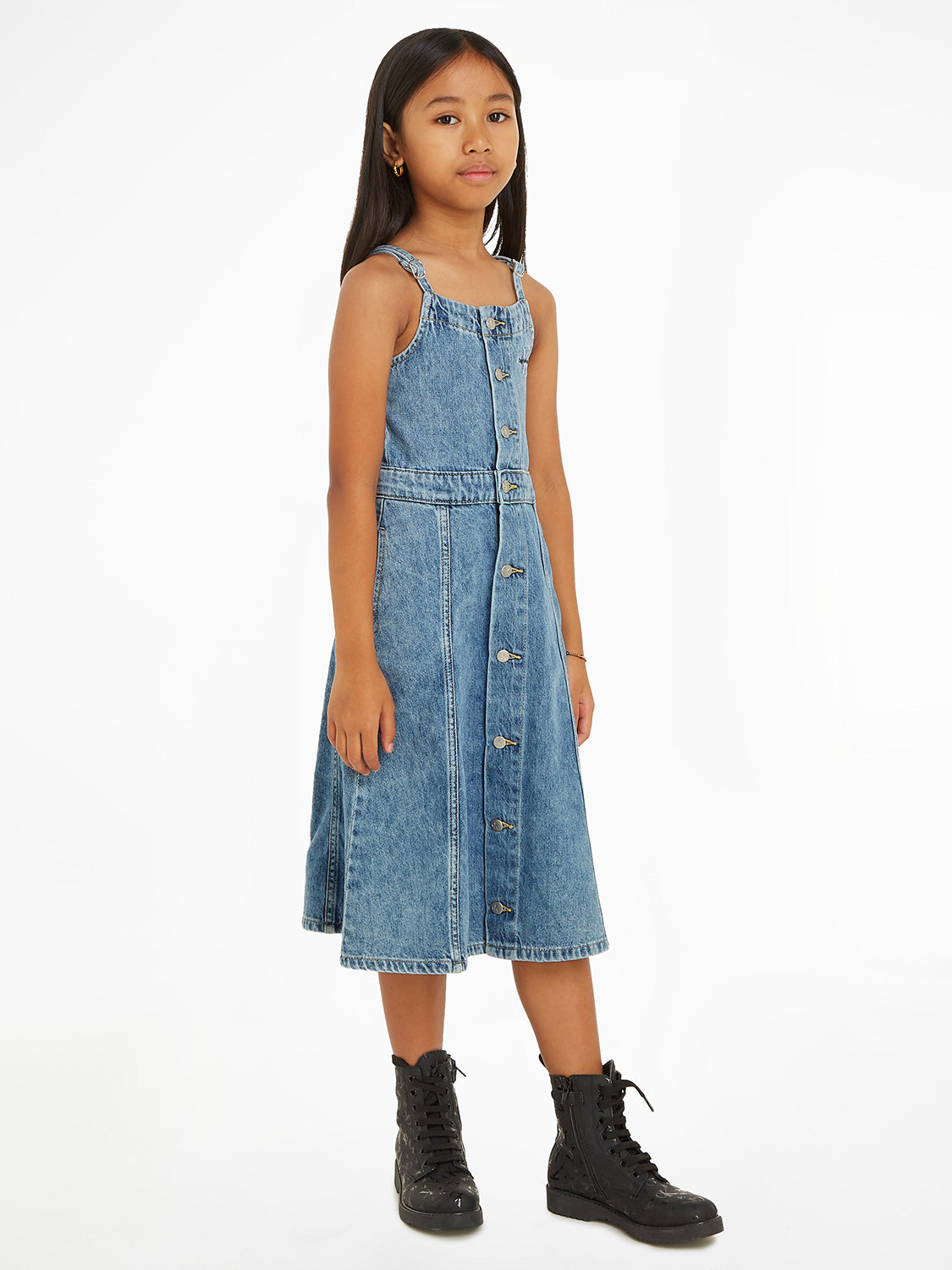 Calvin Klein Kids dress Marble Blue Lw Denim Blue in Blue 6906709137-2.jpg | NICKIS.com