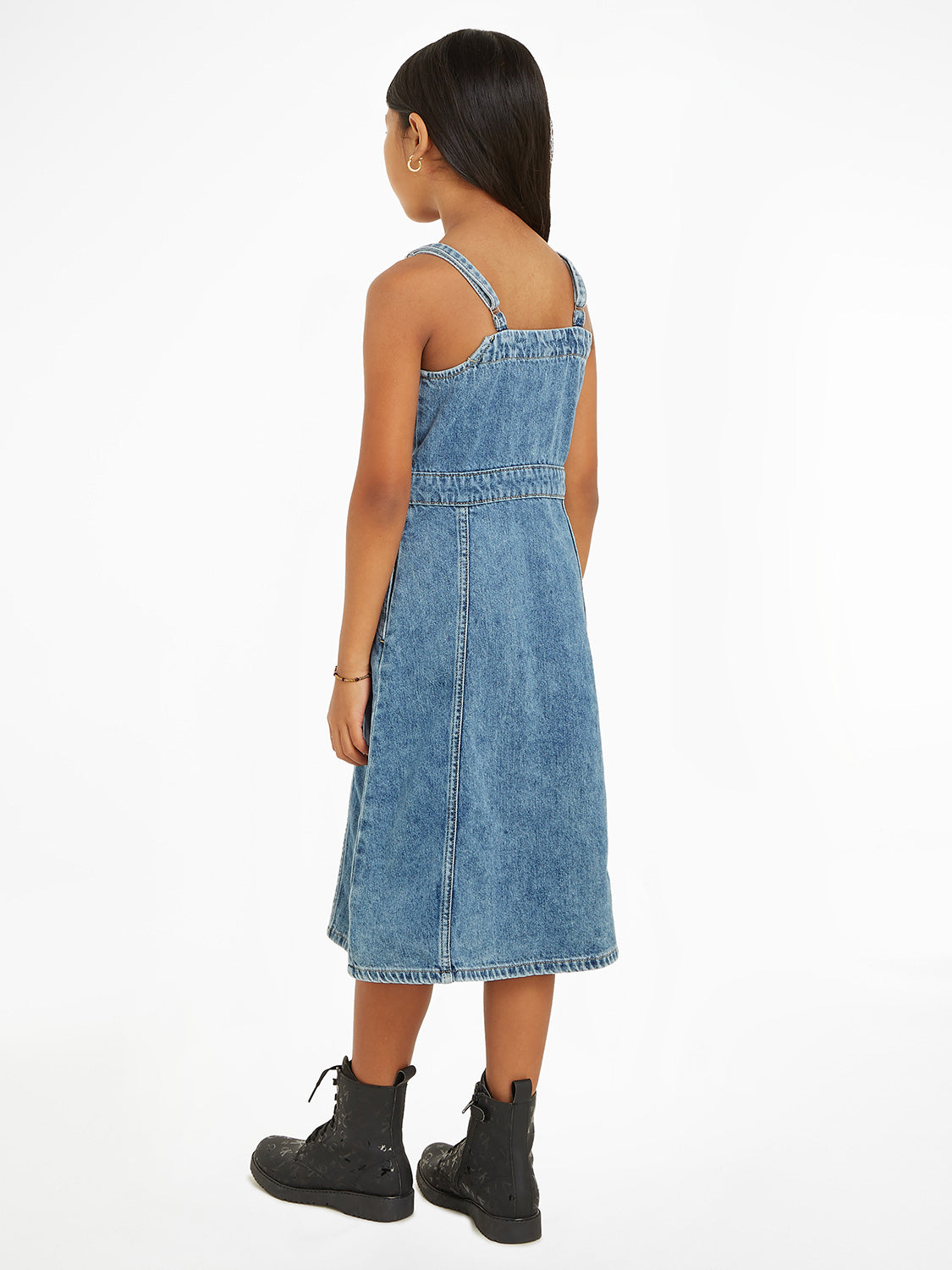 Calvin Klein Kids dress Marble Blue Lw Denim Blue in Blue 6906709137-3.jpg | NICKIS.com