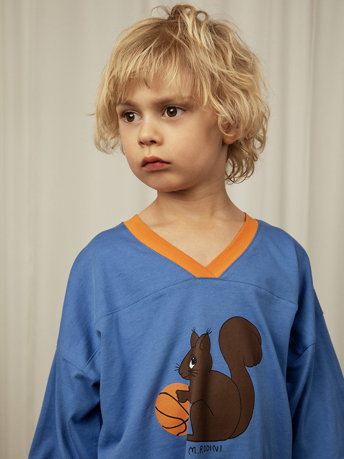 Mini Rodini Kids t-shirt Squirrels Blue in Blue 6906739279-2.jpg | NICKIS.com