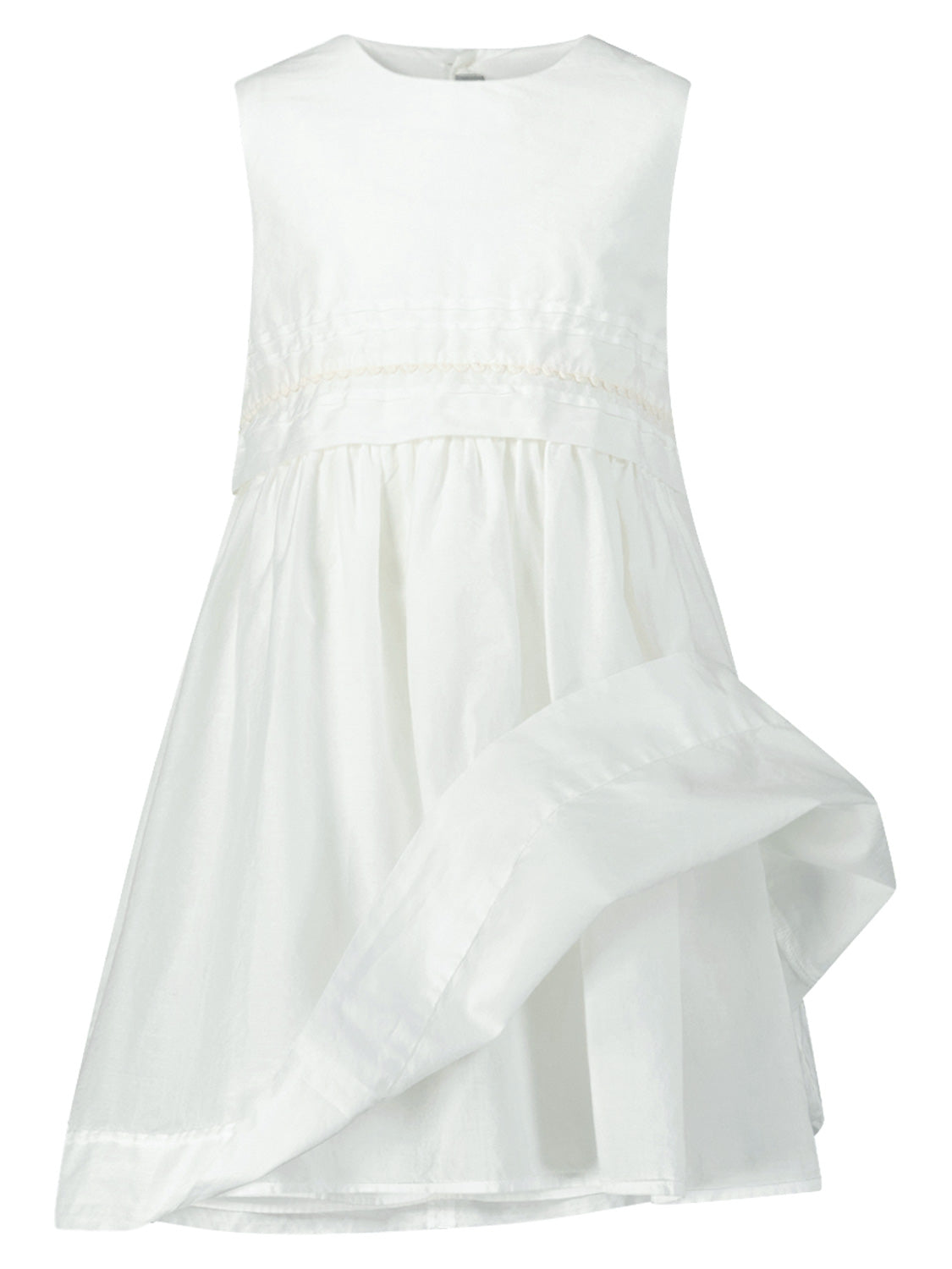 Il Gufo Kids dress White in White 6906777662-4.jpg | NICKIS.com