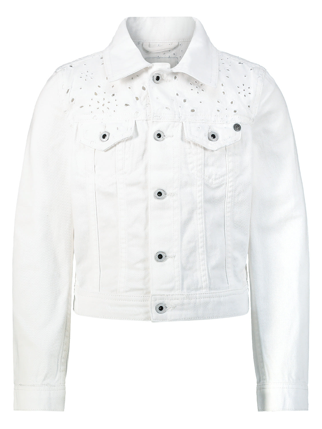 Pepe Jeans Kids jacket Isa White in White 6906794967-1.jpg | NICKIS.com