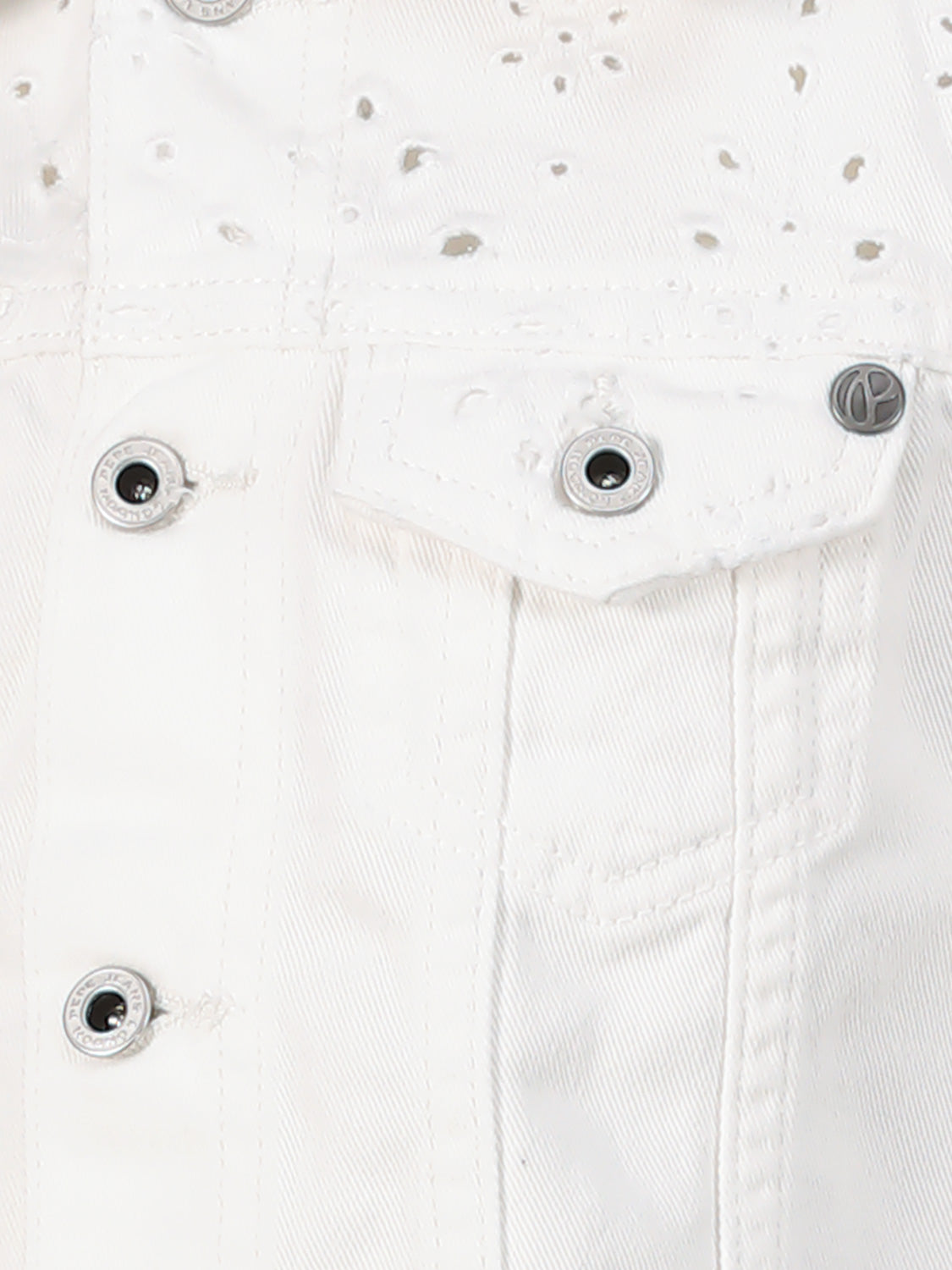 Pepe Jeans Kids jacket Isa White in White 6906794967-6.jpg | NICKIS.com