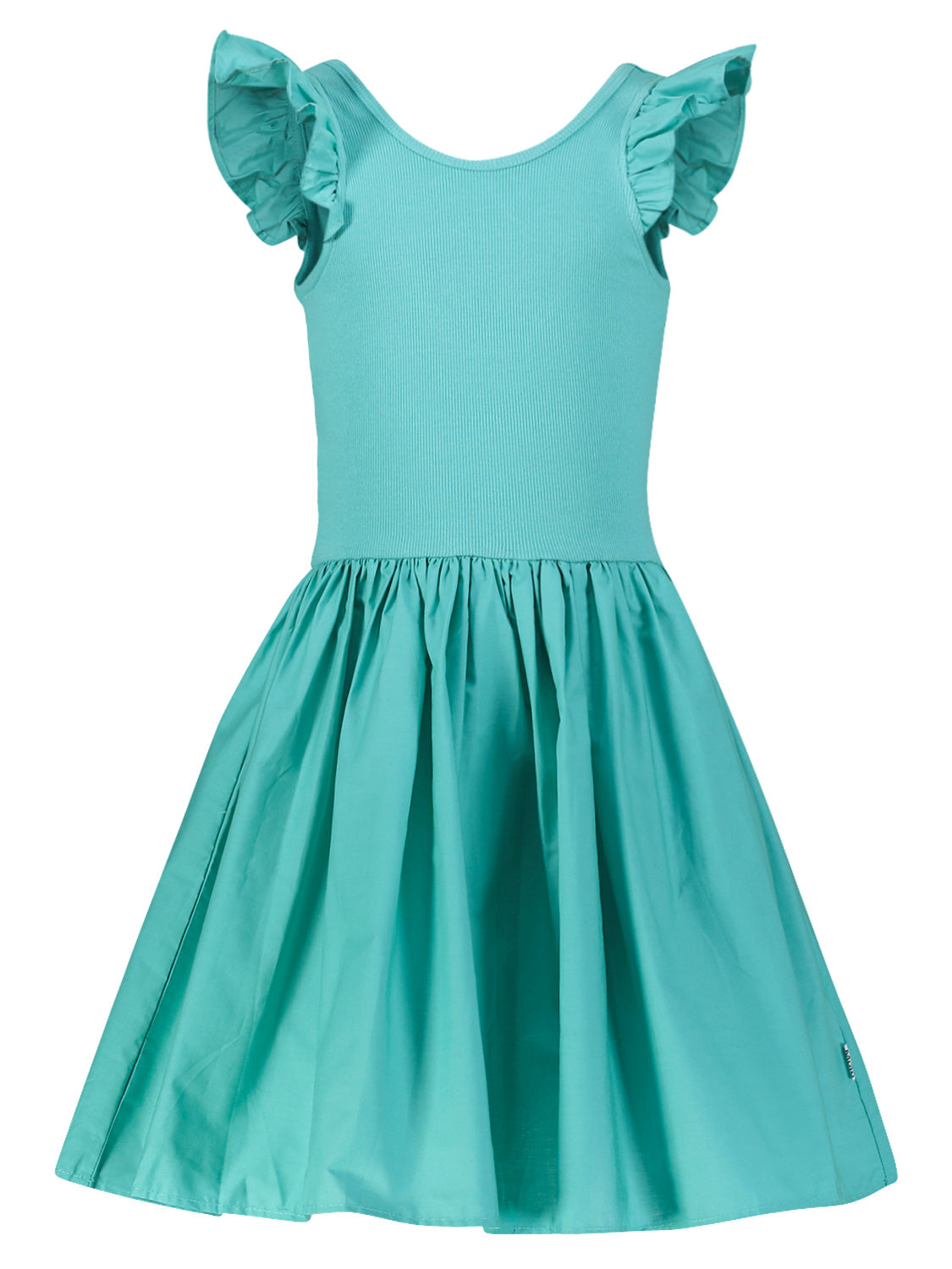 Molo Kids dress Cloudia Turquoise in Turquoise 6906988427-1.jpg | NICKIS.com