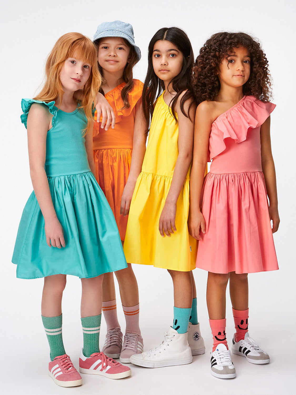 Molo Kids dress Cloudia Turquoise in Turquoise 6906988427-2.jpg | NICKIS.com