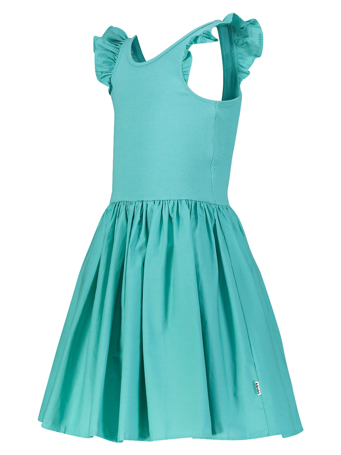 Molo Kids dress Cloudia Turquoise in Turquoise 6906988427-4.jpg | NICKIS.com