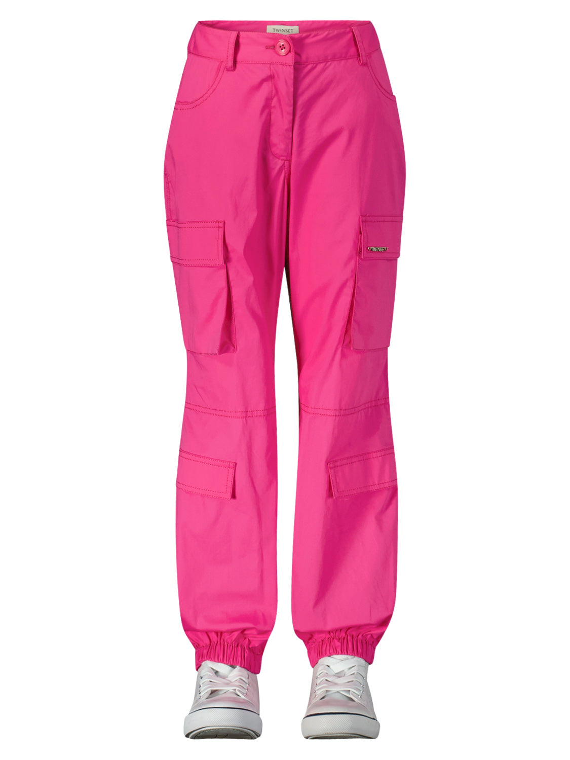 TWINSET Kids Cargo Trousers Fuchsia in Fuchsia 6907019909-4.jpg | NICKIS.com