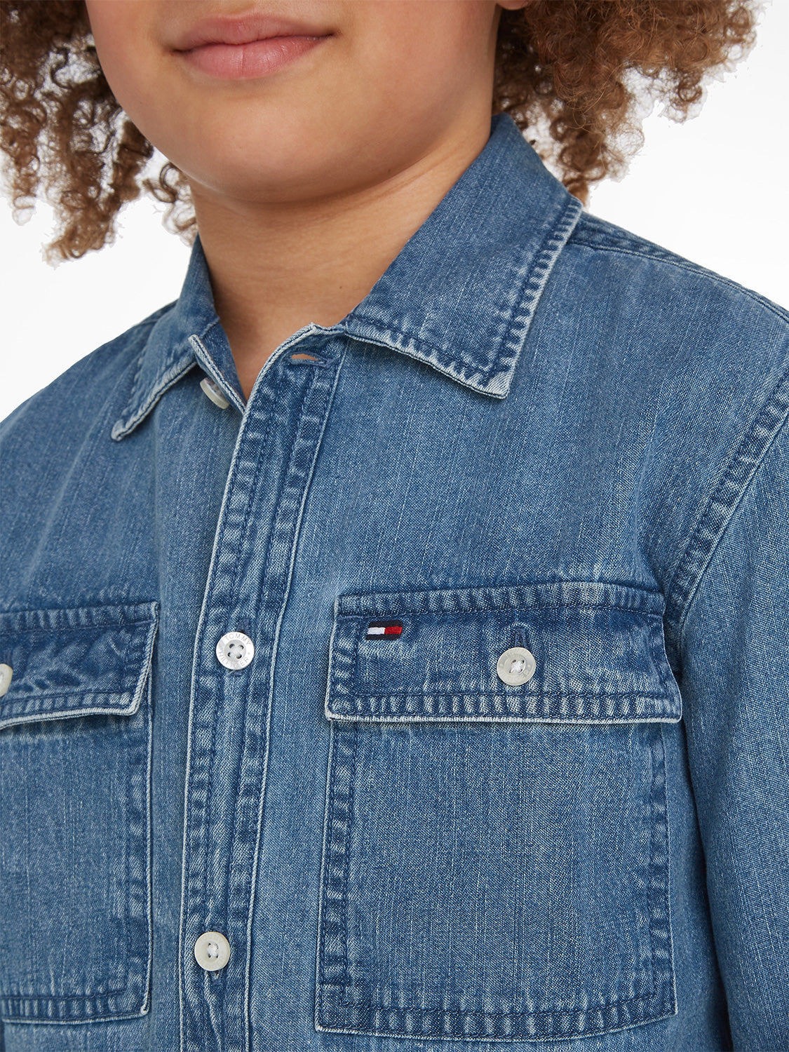 Tommy Hilfiger Kids shirt Blue in Blue 6907173624-8.jpg | NICKIS.com