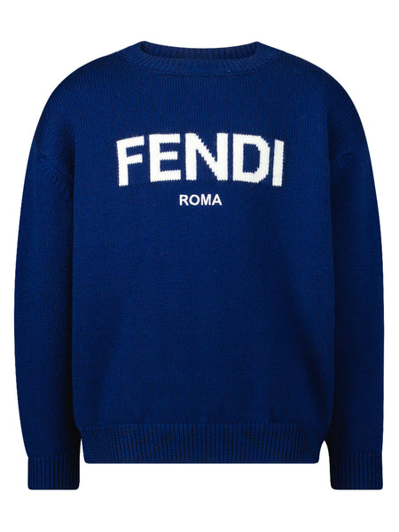 Fendi Sweaters Blue unisex