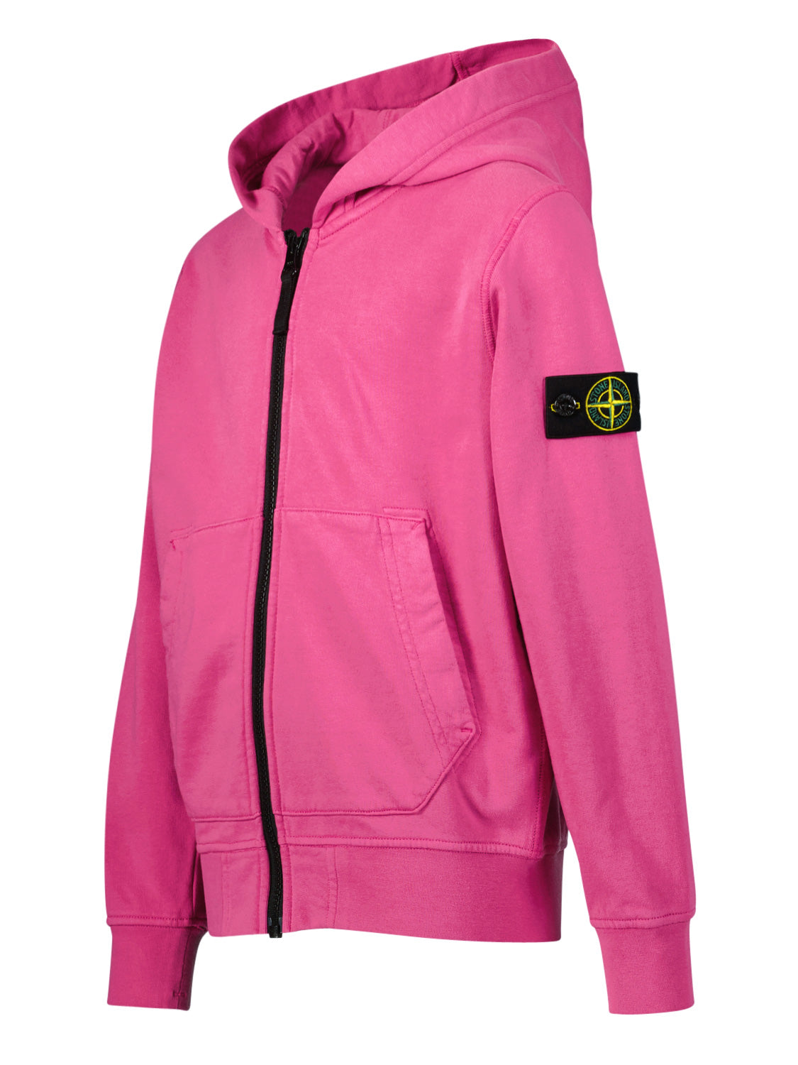 STONE ISLAND JUNIOR Kids Sweat Jacket Fuchsia in Fuchsia 6907612163-4.jpg | NICKIS.com