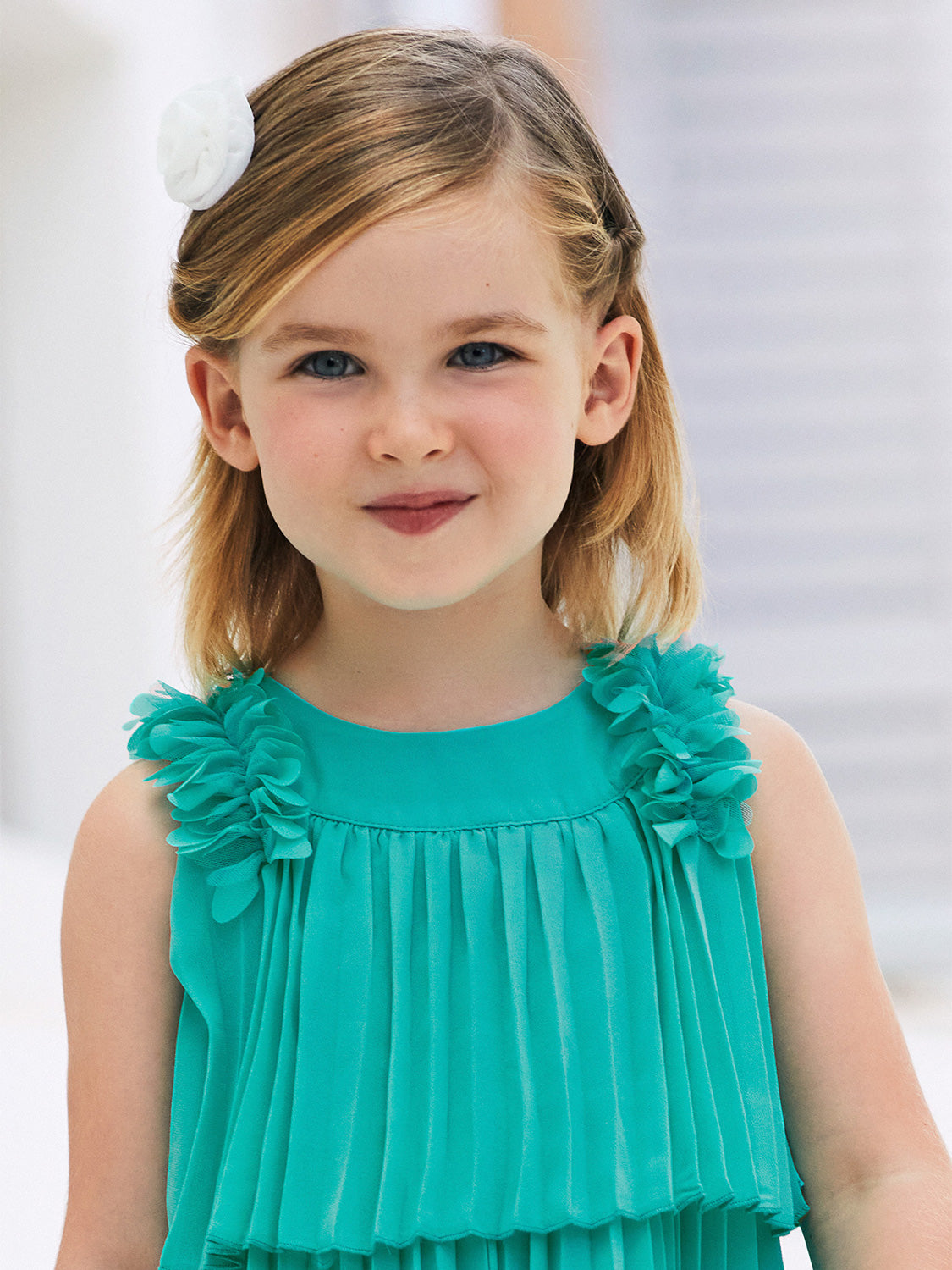 Mayoral Kids dress Turquoise in Turquoise 6907773473-3.jpg | NICKIS.com