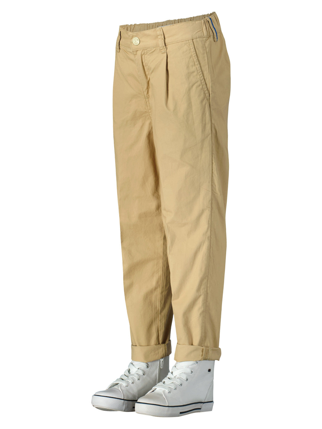 Scotch & Soda Kids Chinos Loose-tapered-fit - Peached cotton chino Camel in Camel 6907823895-5.jpg | NICKIS.com