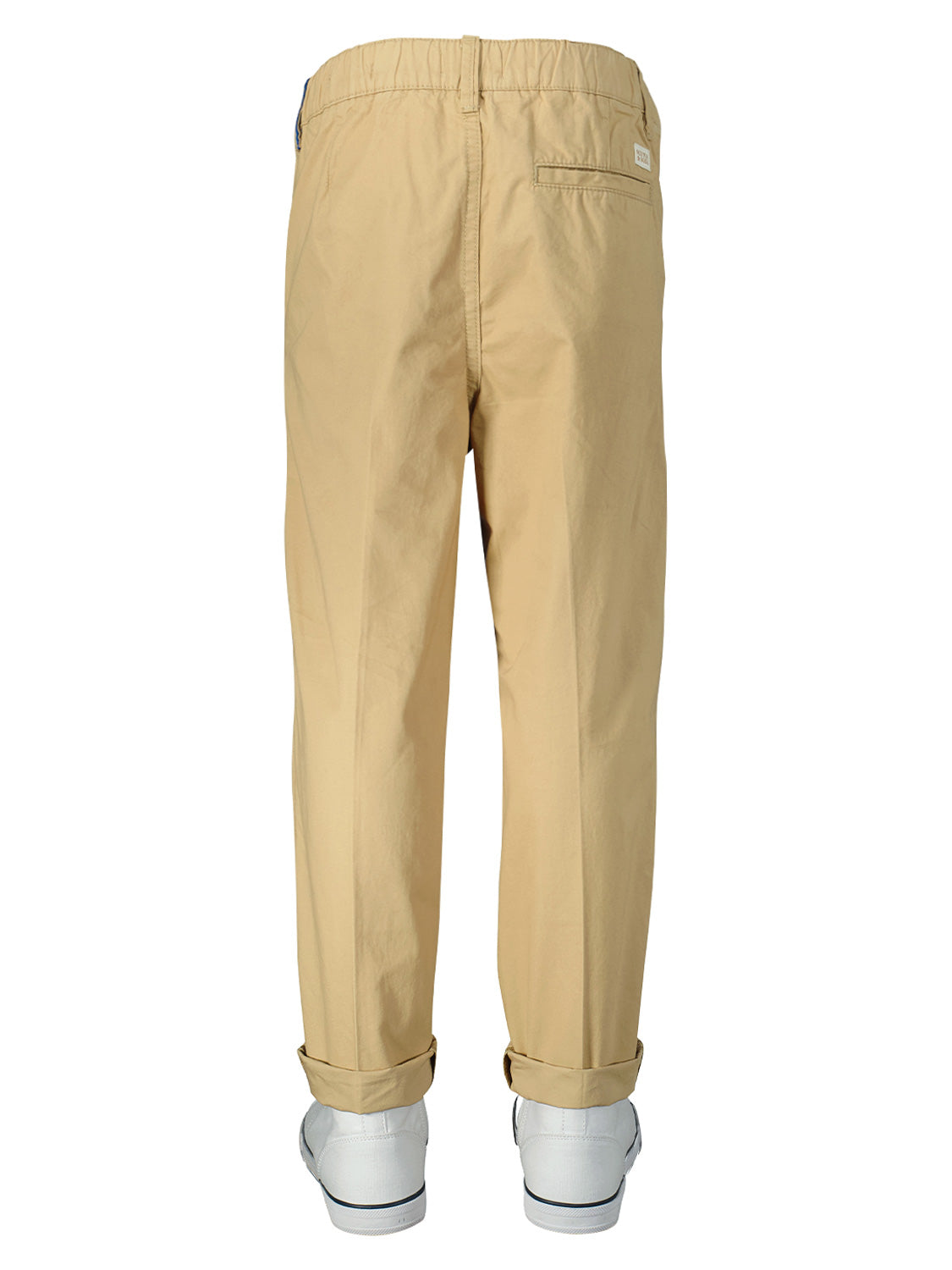 Scotch & Soda Kids Chinos Loose-tapered-fit - Peached cotton chino Camel in Camel 6907823895-6.jpg | NICKIS.com