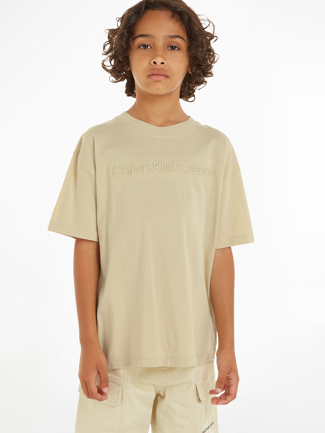 Calvin Klein Kids t-shirt Beige in Beige 6907841239-2.jpg | NICKIS.com