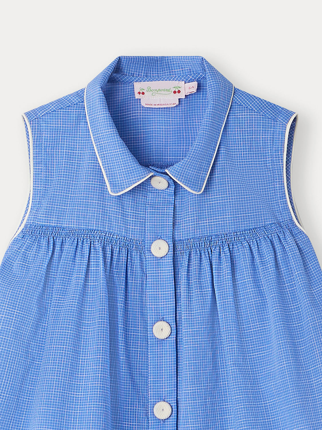 Bonpoint Kids blouse Fedra Blue in Blue 6907895752-5.jpg | NICKIS.com