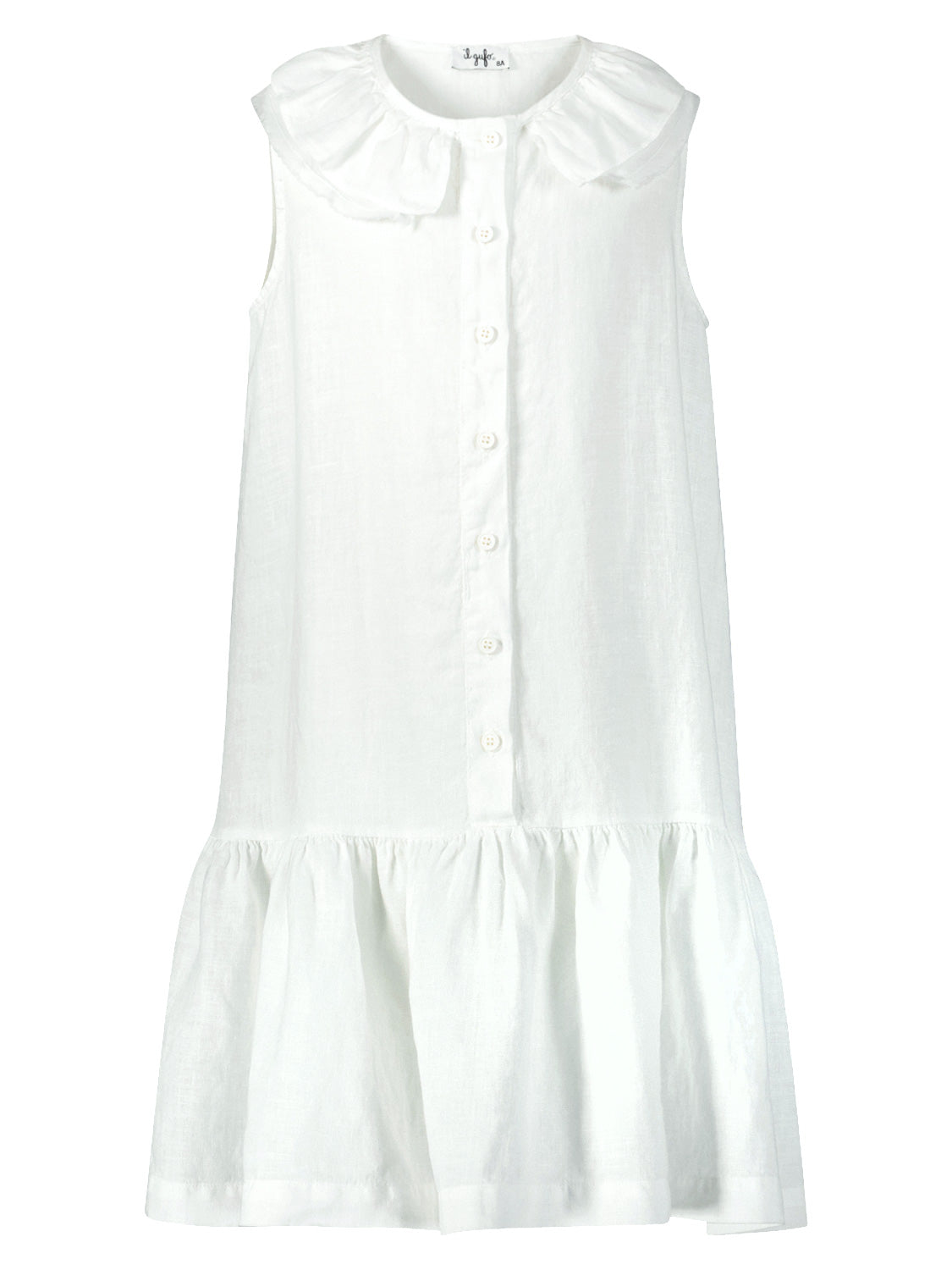 Il Gufo Kids dress White in White 6908049310-1.jpg | NICKIS.com