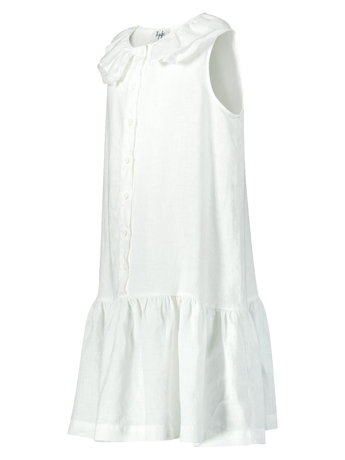 Il Gufo Kids dress White in White 6908049310-4.jpg | NICKIS.com