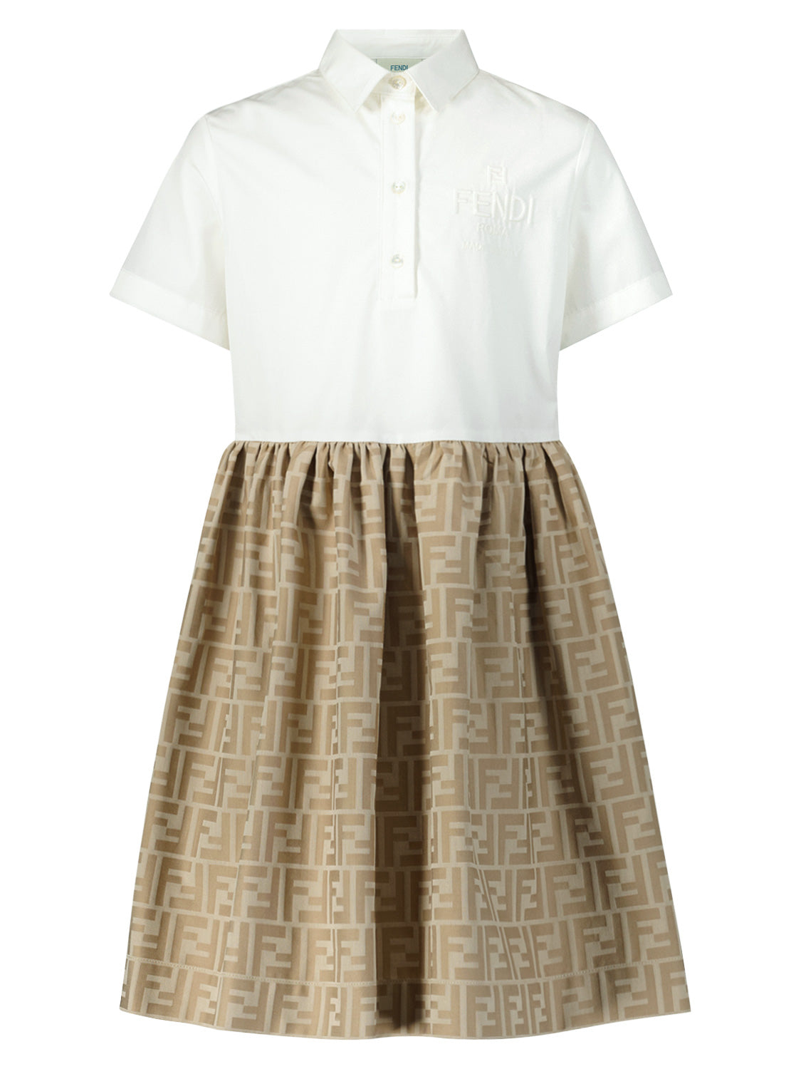 Fendi Kids dress Brown in Brown 6908207217-1.jpg | NICKIS.com