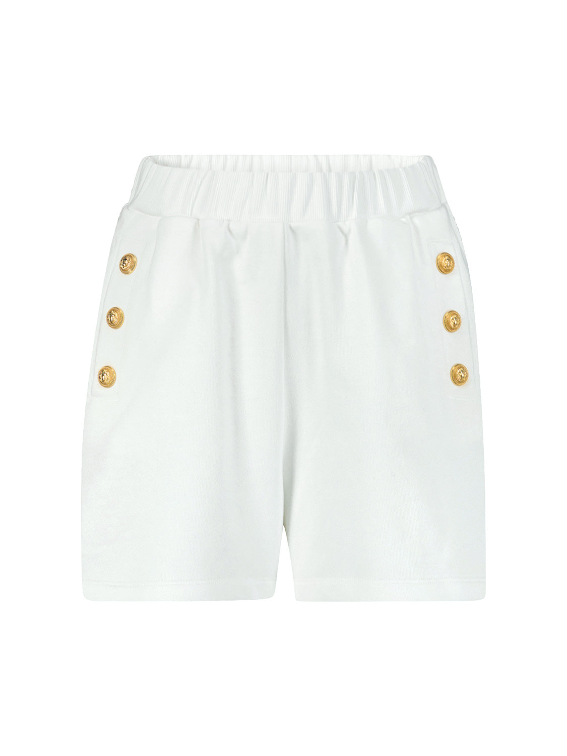 Balmain Kids Shorts White in White 6908252871-1.jpg | NICKIS.com