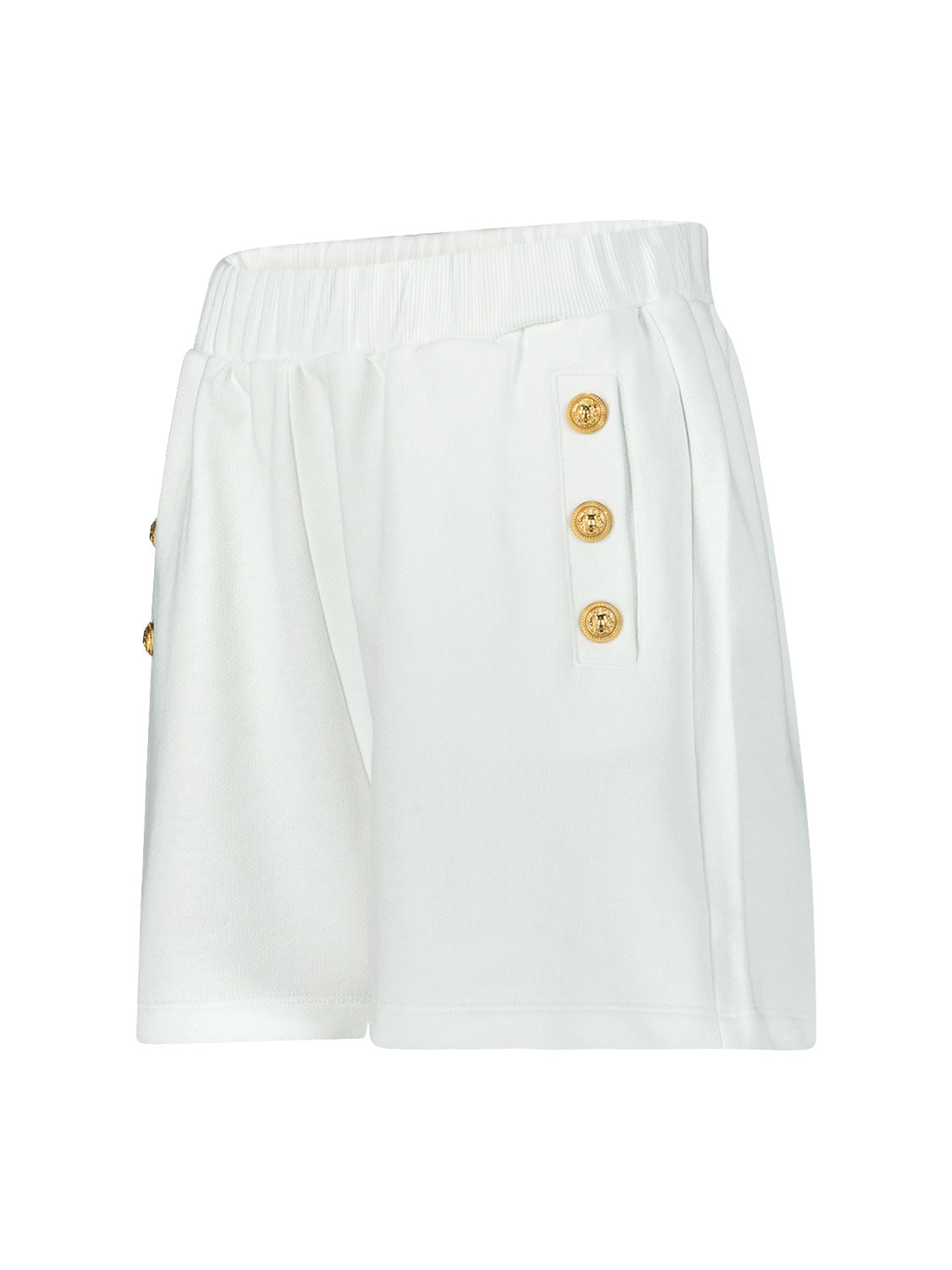 Balmain Kids Shorts White in White 6908252871-4.jpg | NICKIS.com