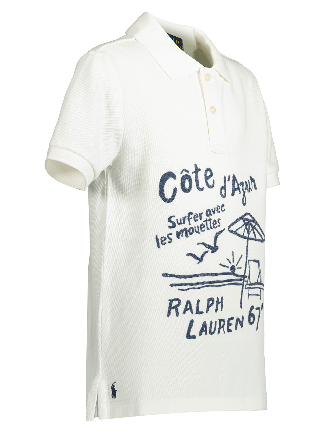 Polo Ralph Lauren Kids Polo Shirt White in White 6908368079-5.jpg | NICKIS.com