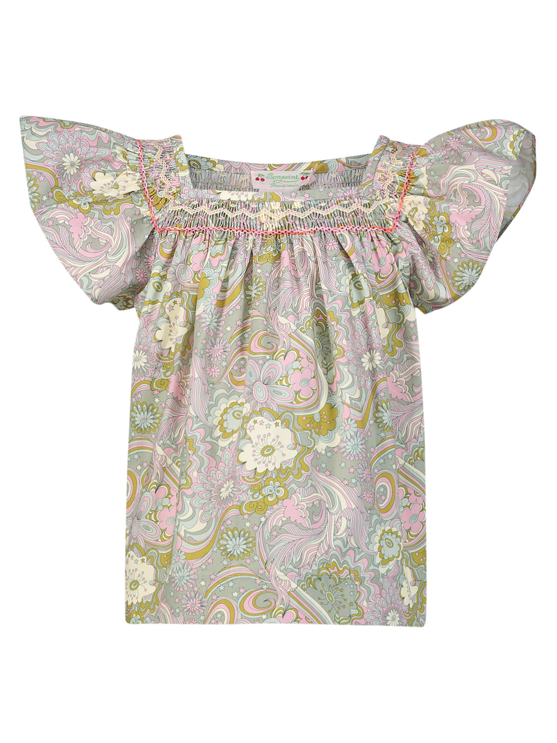 Bonpoint Kids blouse Carlie Multicoloured in Multicoloured 6908384362-1.jpg | NICKIS.com