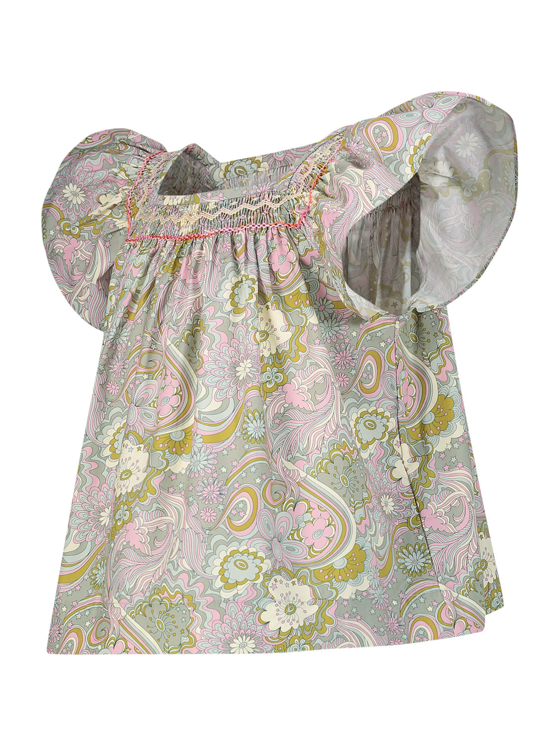 Bonpoint Kids blouse Carlie Multicoloured in Multicoloured 6908384362-4.jpg | NICKIS.com