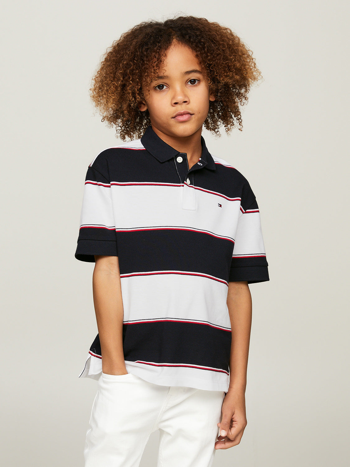 Tommy Hilfiger Kids Polo Shirt White in White 6908468055-2.jpg | NICKIS.com