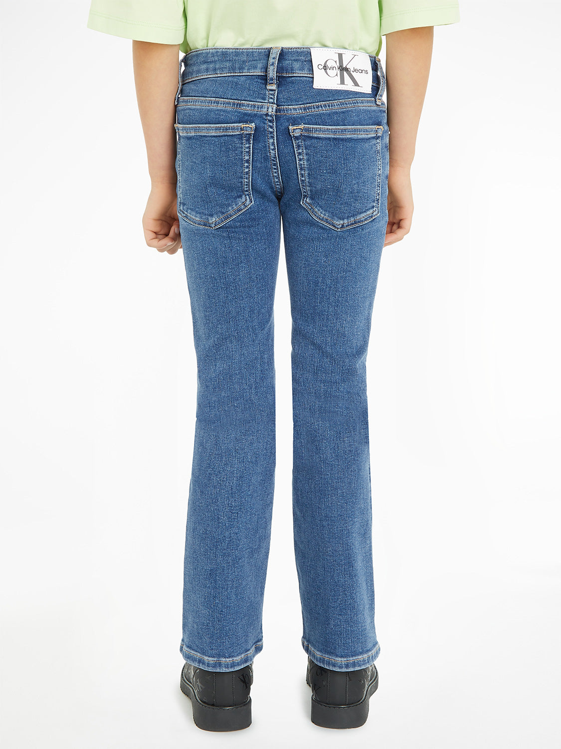 Calvin Klein Kids jeans Flare Ess Blue Stret Blue in Blue 6908498116-3.jpg | NICKIS.com