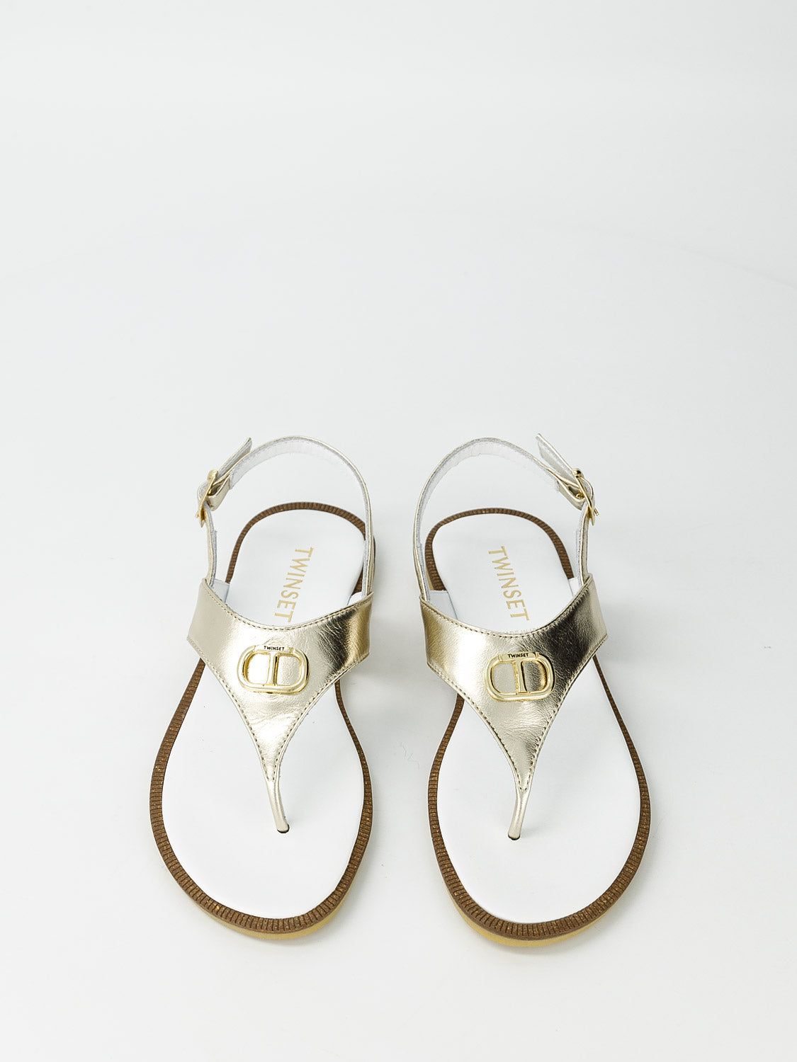 TWINSET Kids sandals Gold in Gold 6908656074-4.jpg | NICKIS.com