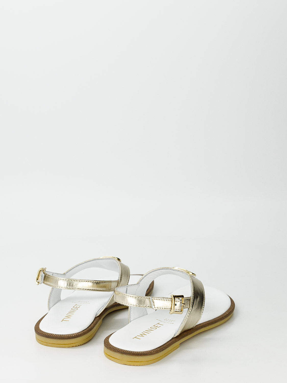 TWINSET Kids sandals Gold in Gold 6908656074-6.jpg | NICKIS.com